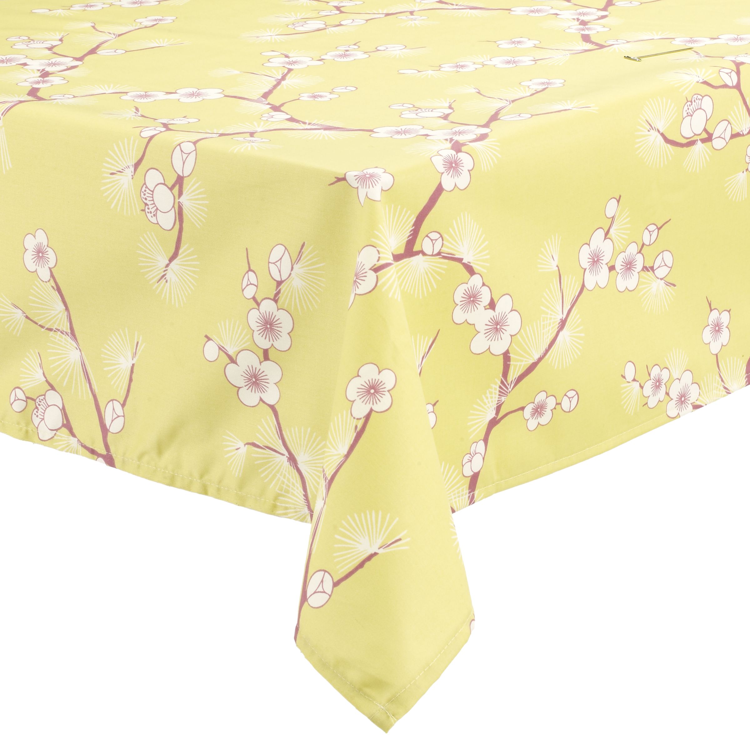 John Lewis Tea Garden Tablecloth, Pollen, Dia.180cm John Lewis Tea Garden Tablecloth, Pollen, Dia.180cm