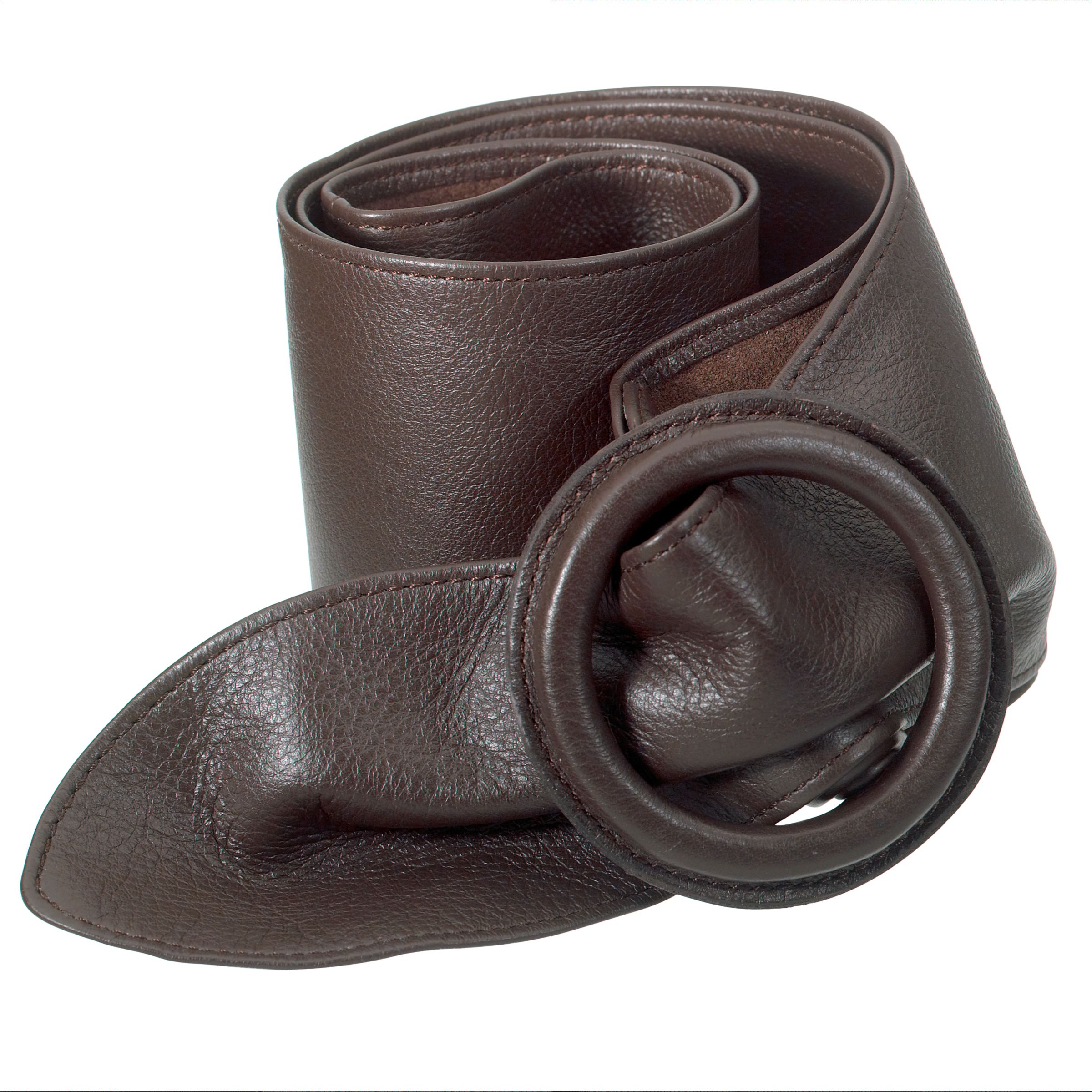 John Lewis Soft Leather Belt, Brown, Large/Extra Large