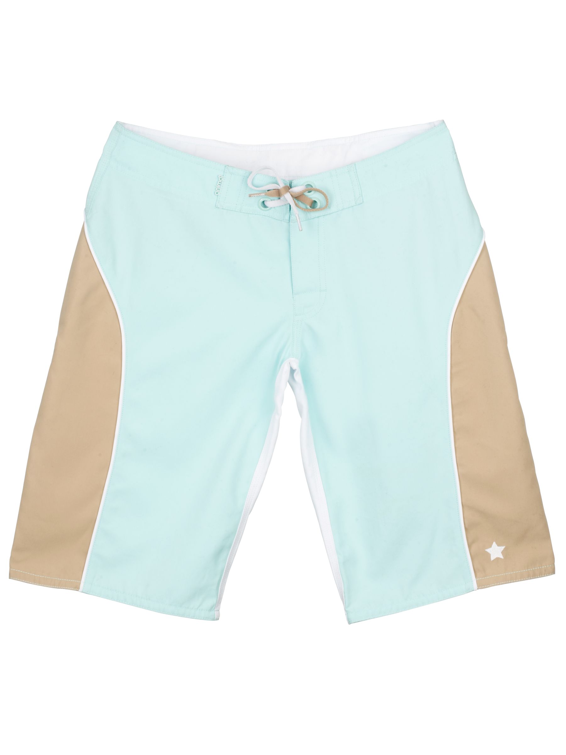 Animal Feather Board-Shorts, Sky Blue, Large