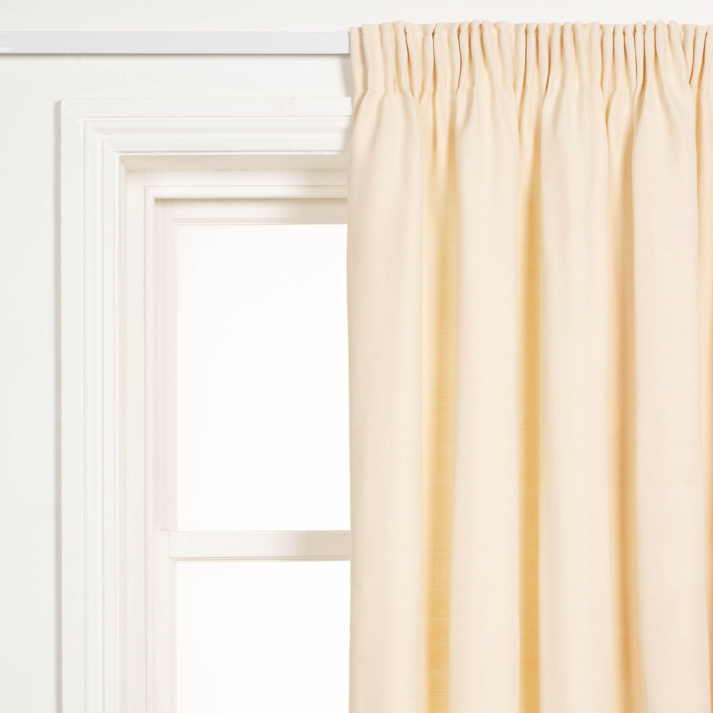 Metro Pencil Pleat Curtains, Natural