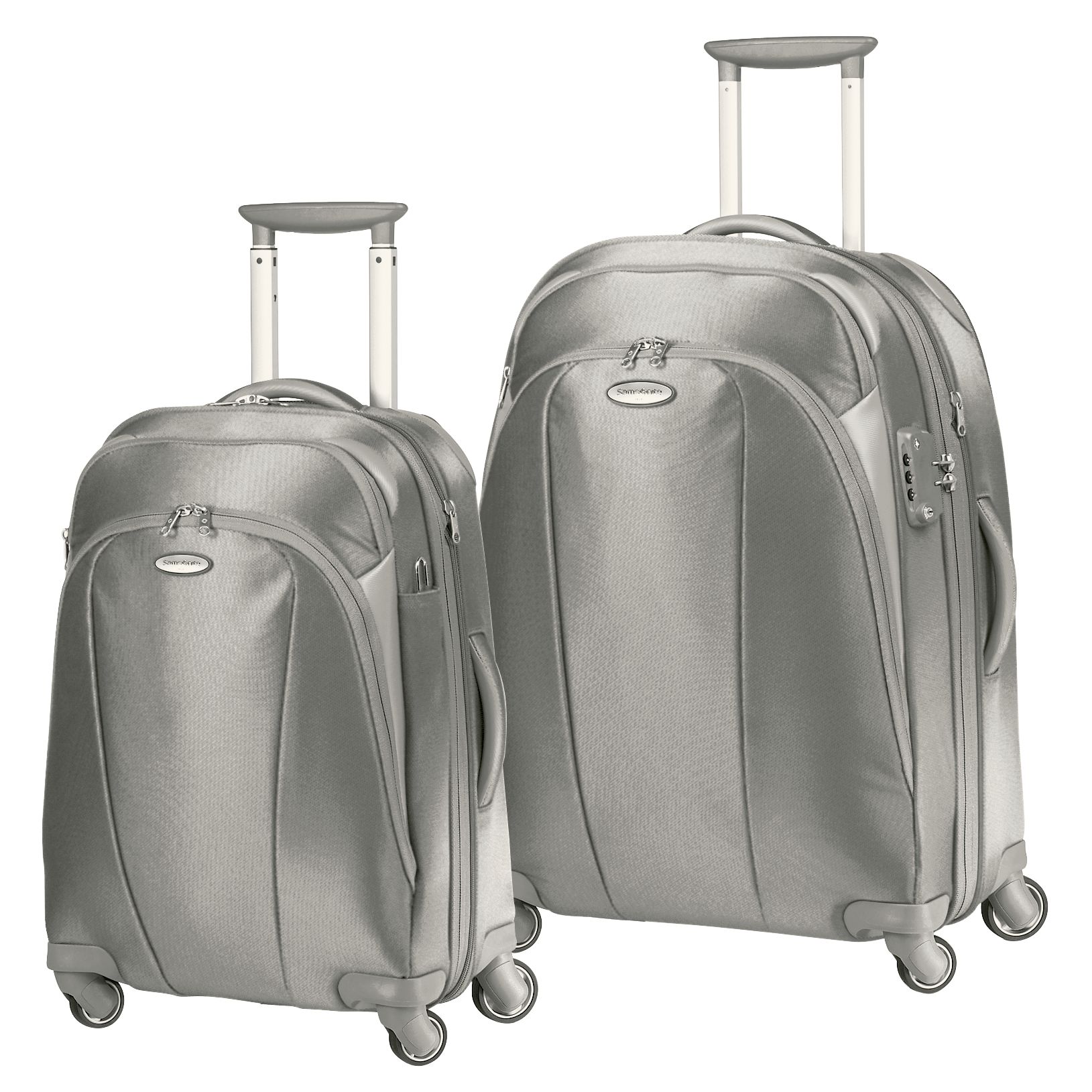 Samsonite Xion 2 Trolley Cases, Silver at John Lewis