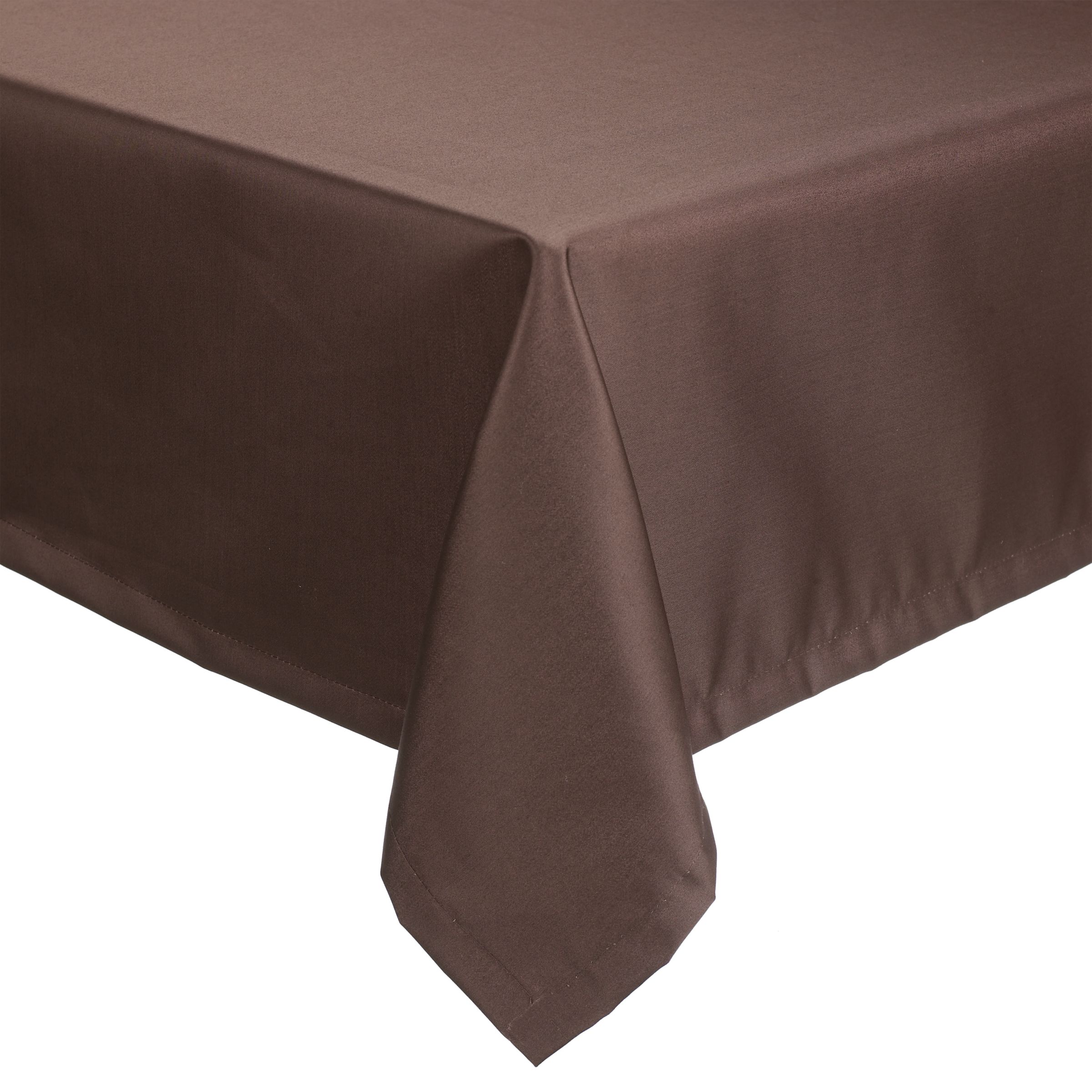 John Lewis Mezzo Tablecloth, Chocolate, Dia.210cm
