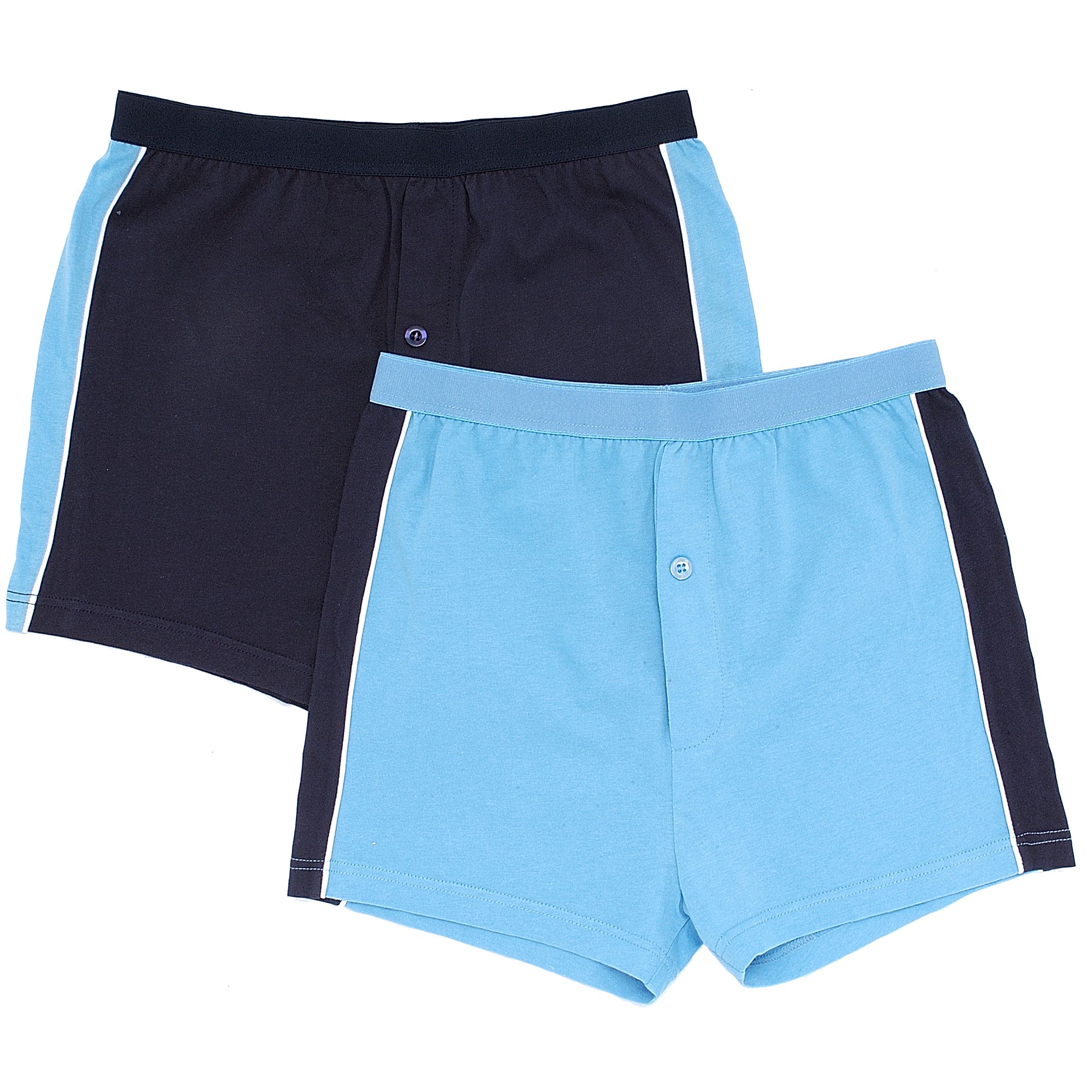 Boys' Trunks, Set of 2, Blue, Age 12-13