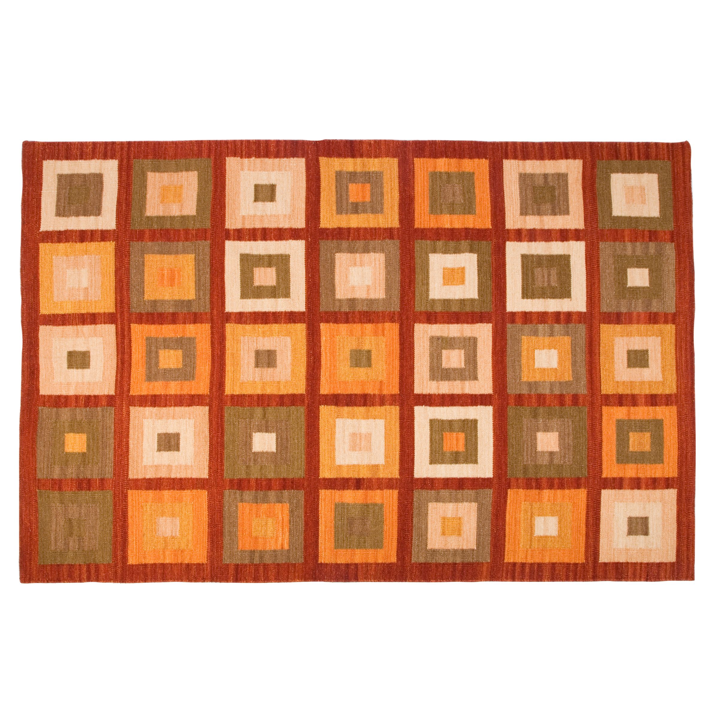 Dice Rug Red W120 x L180cm