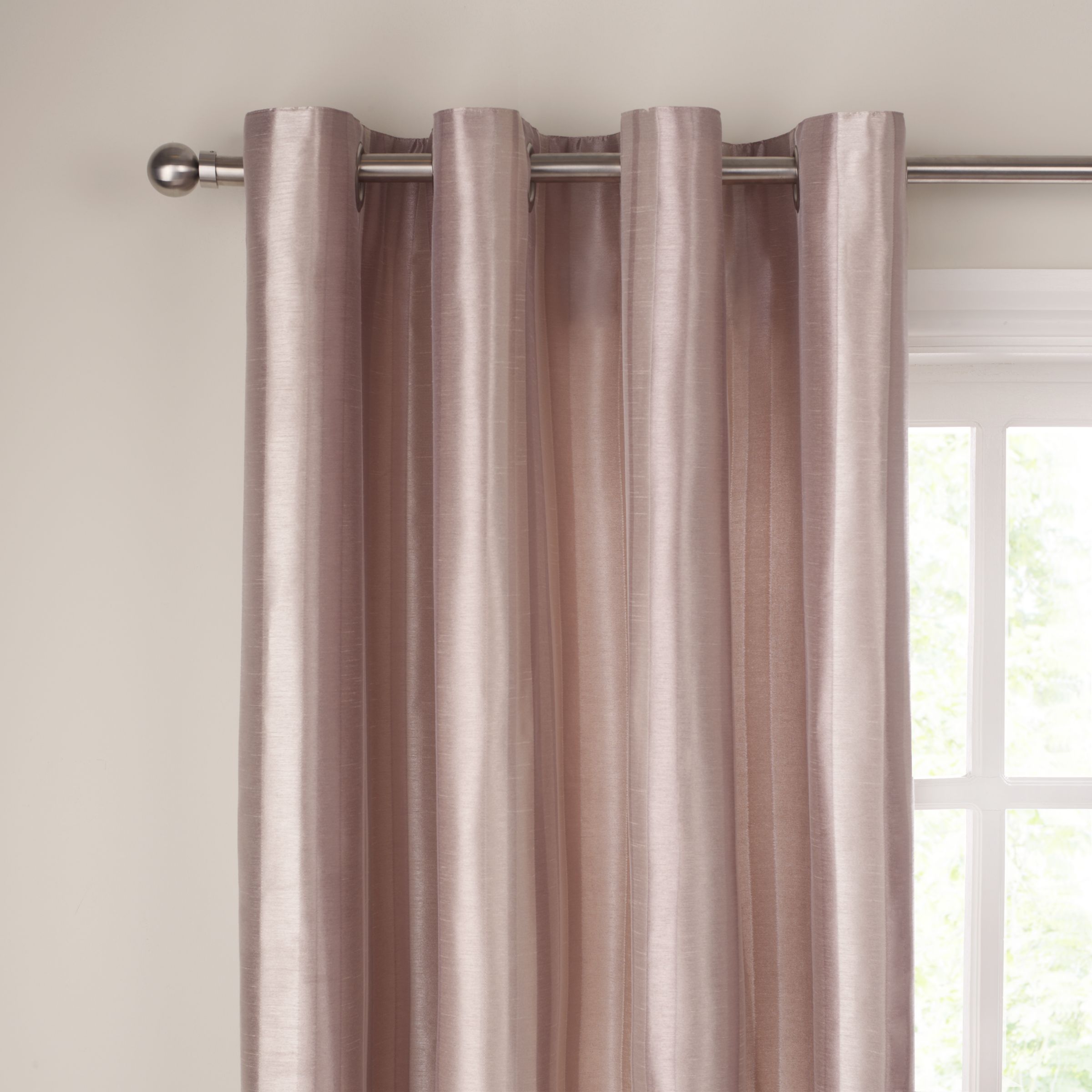 John Lewis Montpelier Stripe Eyelet Curtains,
