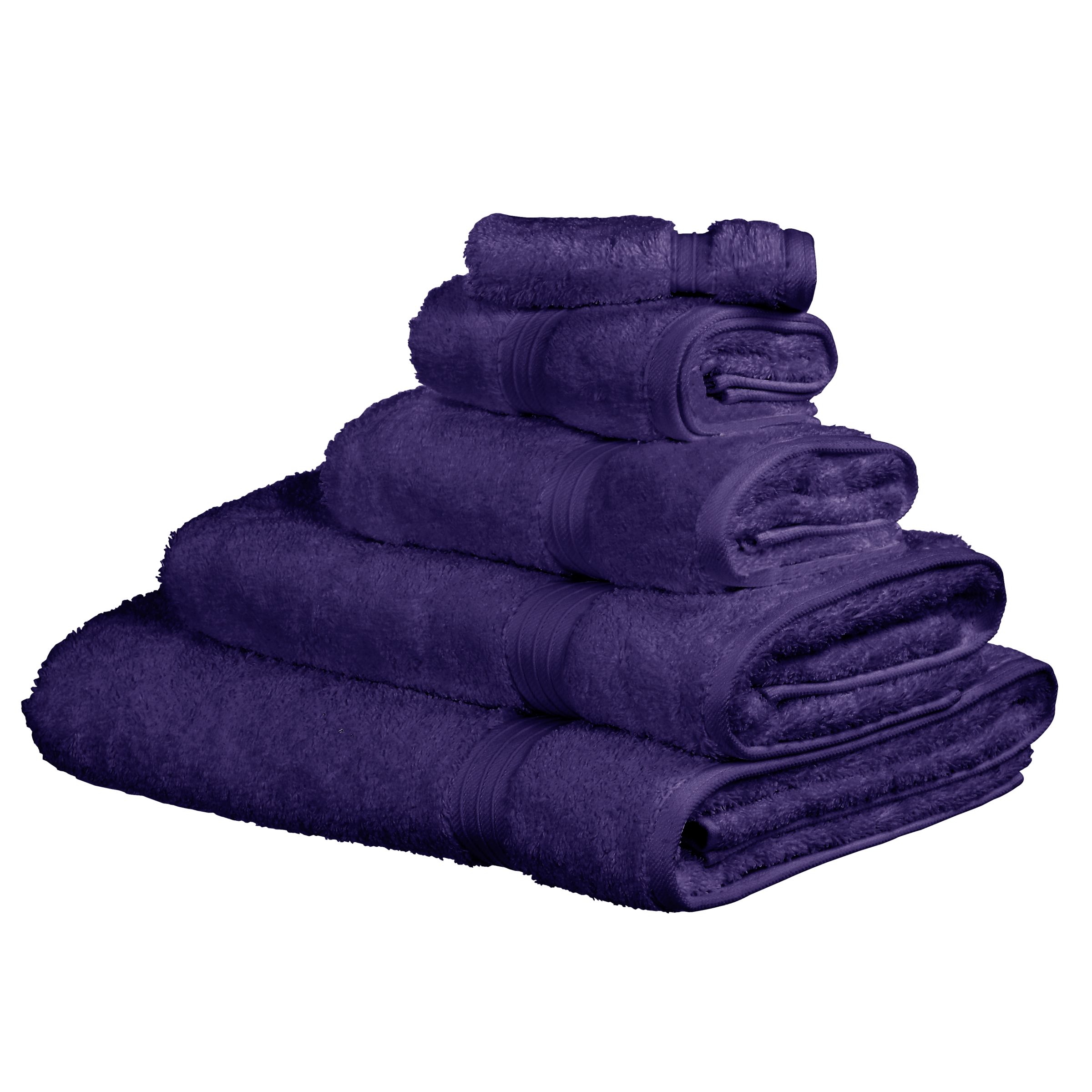 John Lewis Egyptian Face Cloth Blueberry