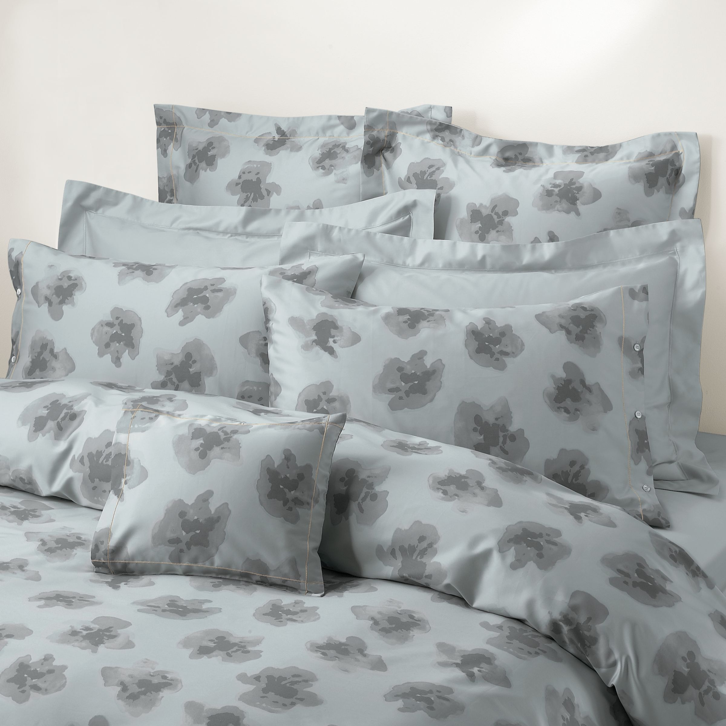 John Lewis Maggiore Duvet Cover, Mist, Super