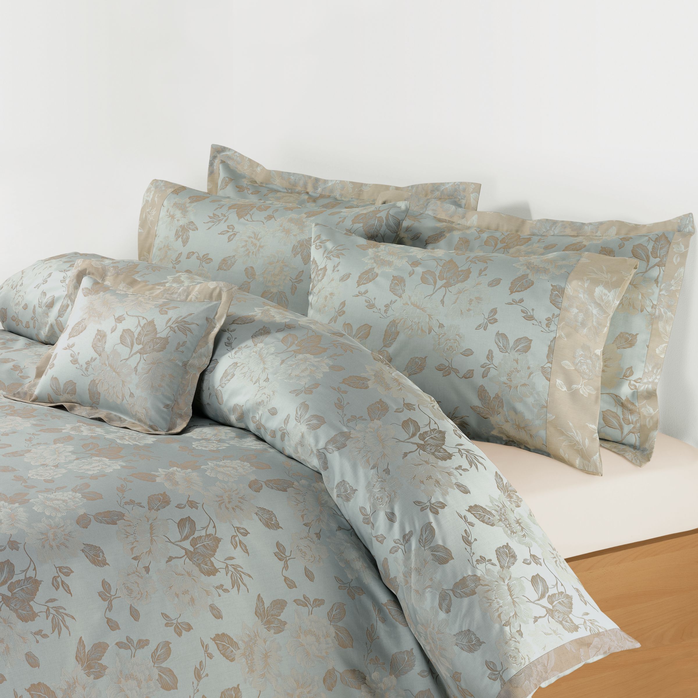 Eloise Duvet Cover, Aqua, Single