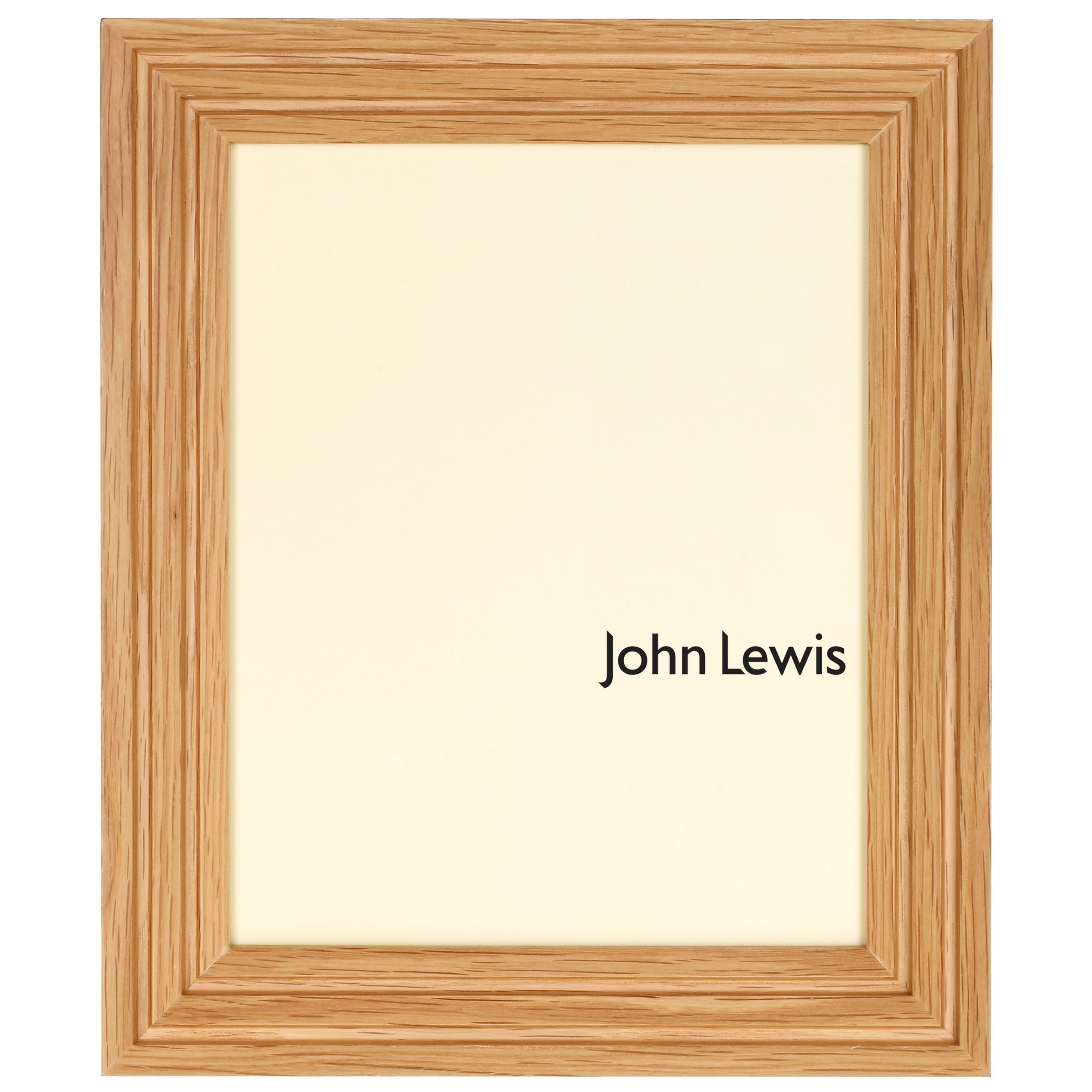 John Lewis Oak Rib Frame, 8'' x 10'' (20 x 25cm)