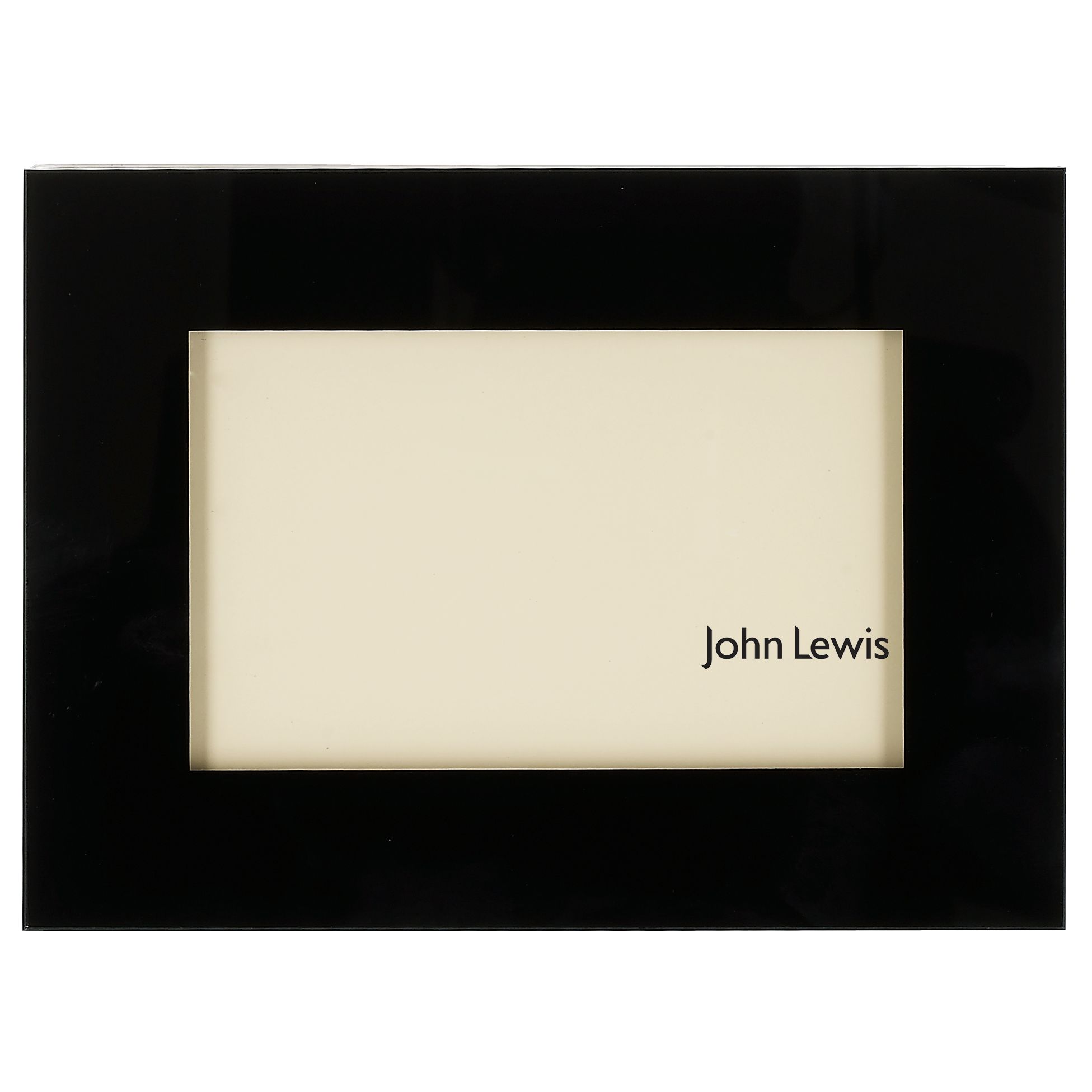 John Lewis Midnight Glass Photo Frame, 4'' x 6'' (10 x 15cm)