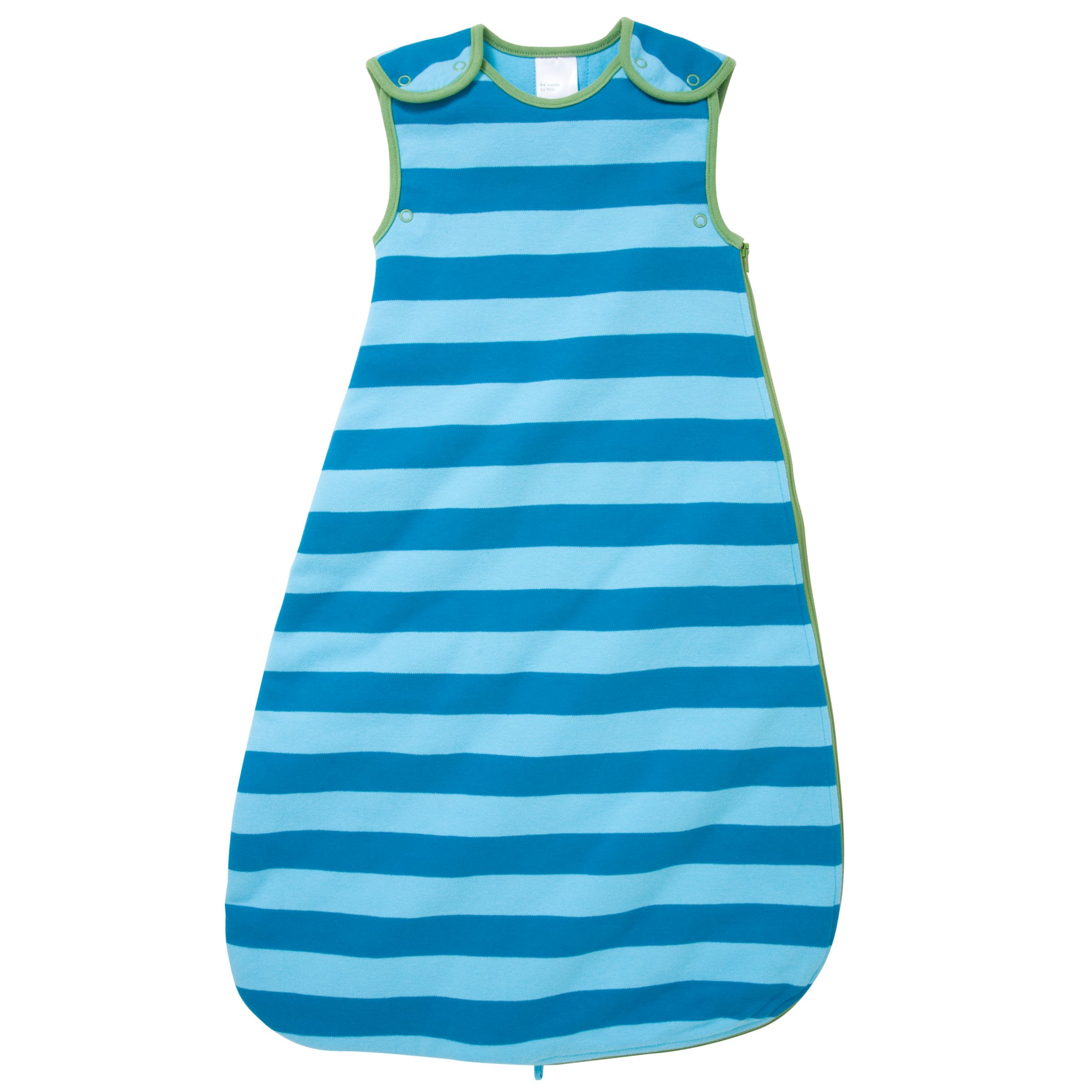 John Lewis Stripe Baby Sleeping Bag 25 Tog Blue 06 Months
