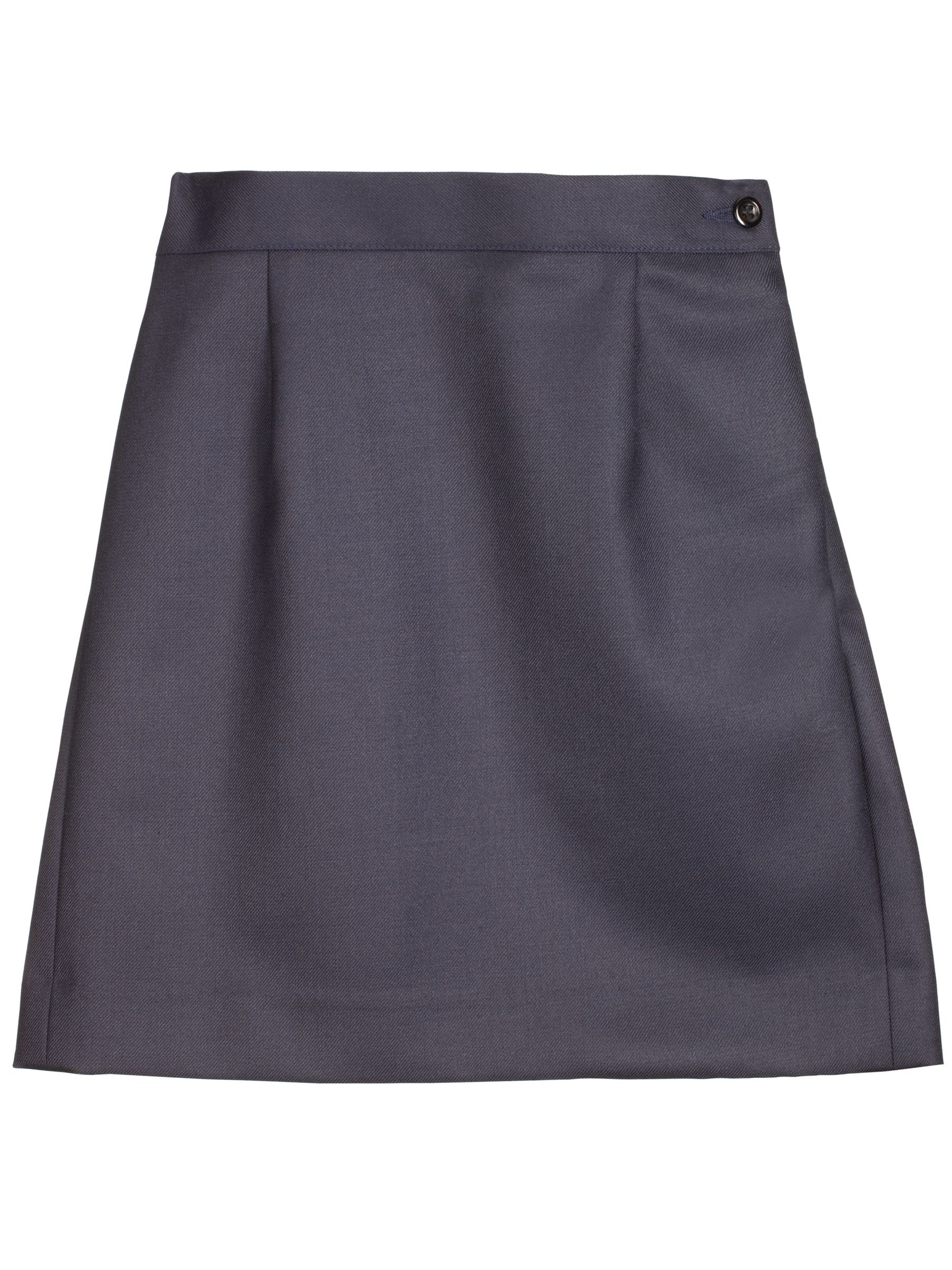 John Lewis Wool Mix Pencil Skirt, Navy, Age 5 Long