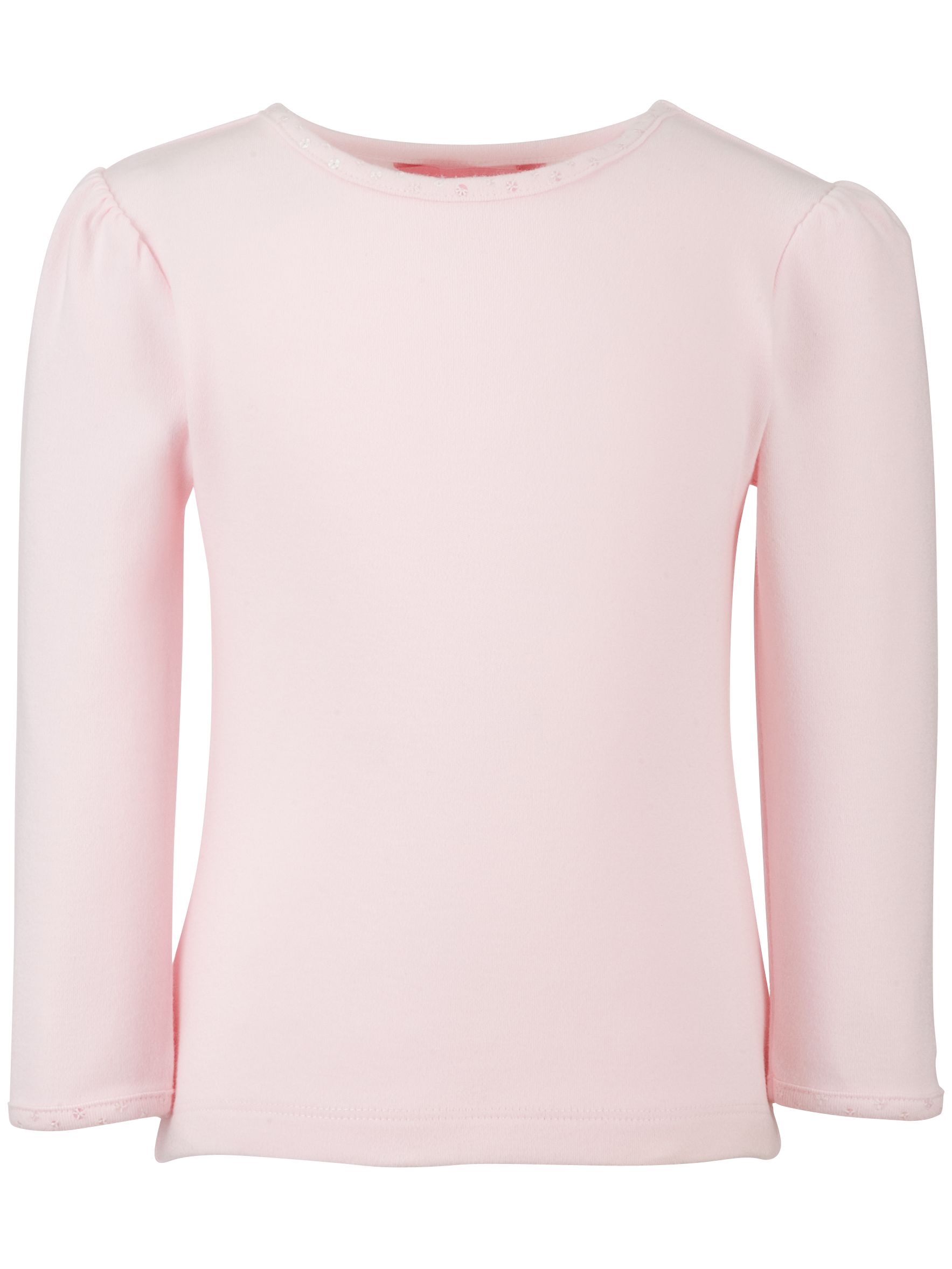 John Lewis Diamante T-Shirt, Pale Pink, 7-8 Years