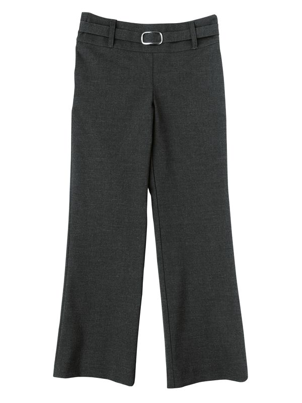 John Lewis Belted Trousers, Grey, 4 Years