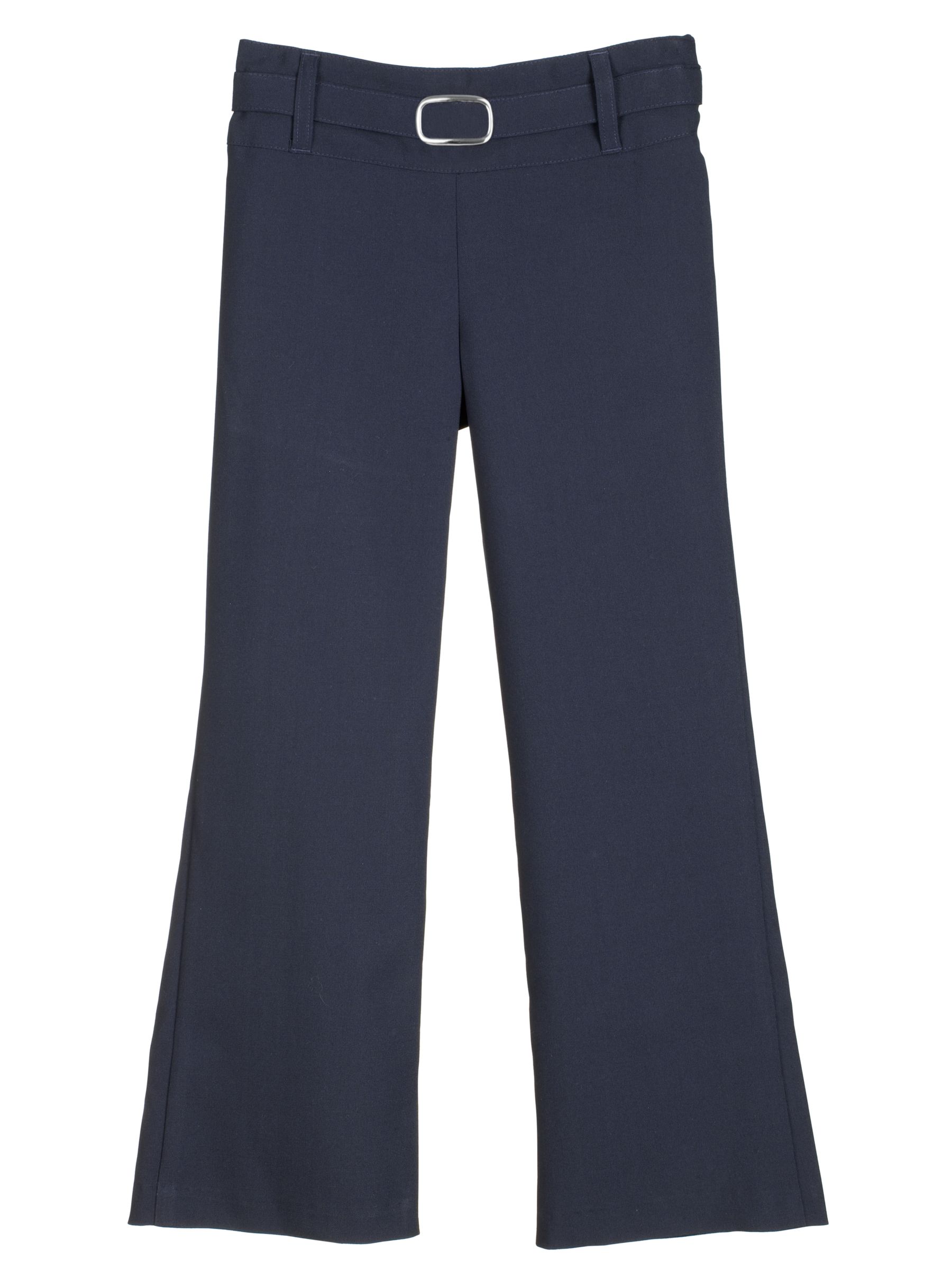 John Lewis Belted Trousers, Navy, 9 Years