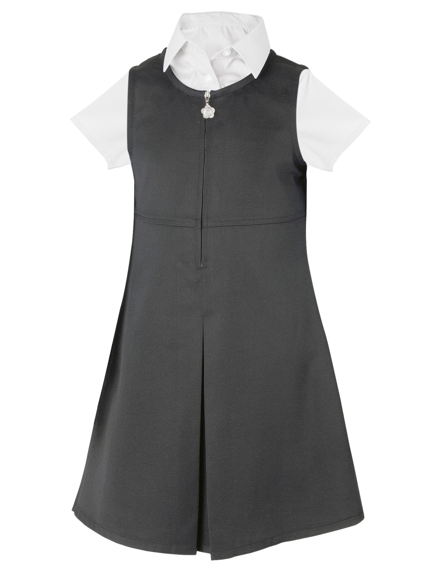 John Lewis Empire Line Tunic, Grey, Age 5/6
