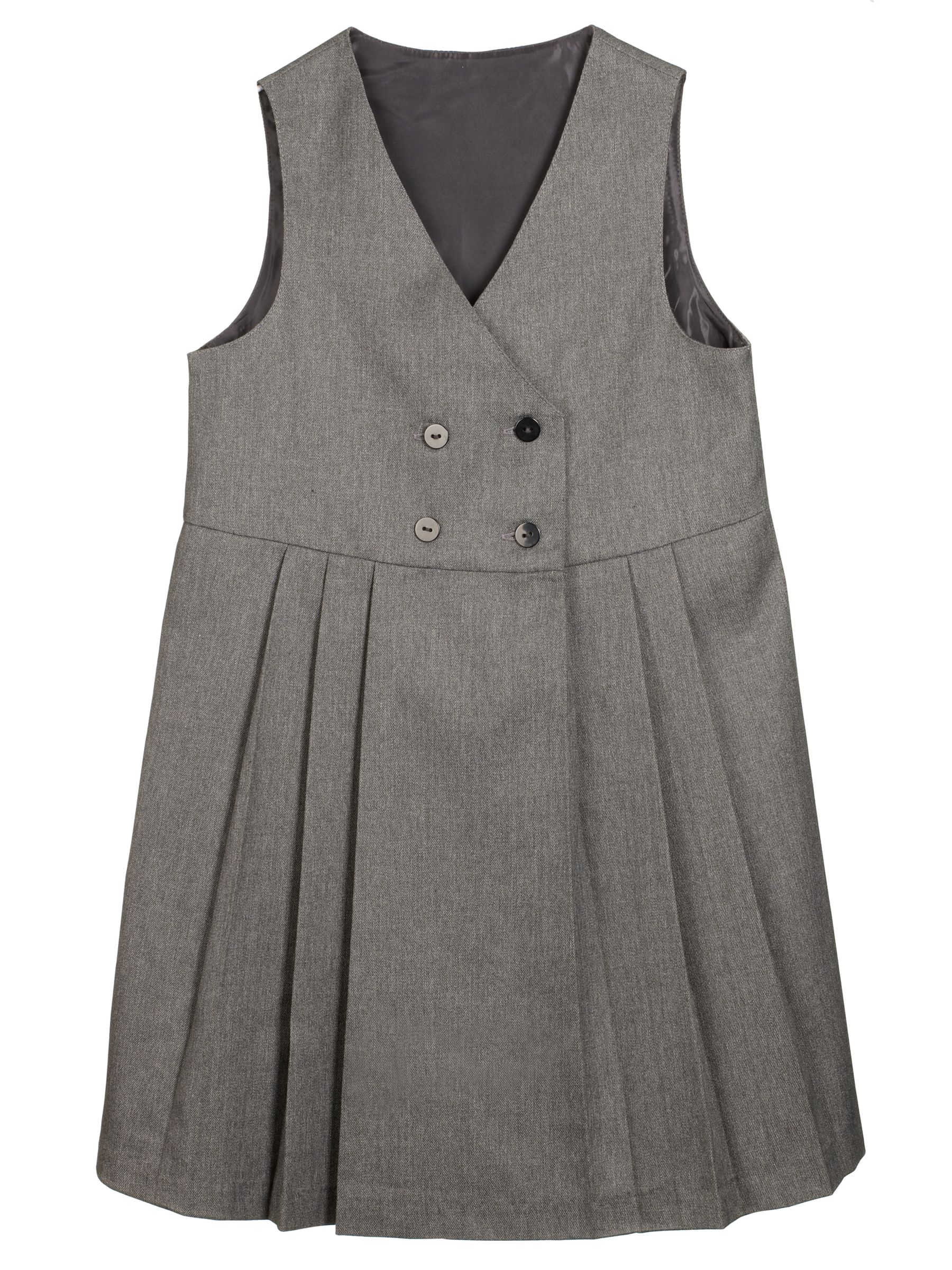 John Lewis Crossover Tunic, Grey, Age 15-16