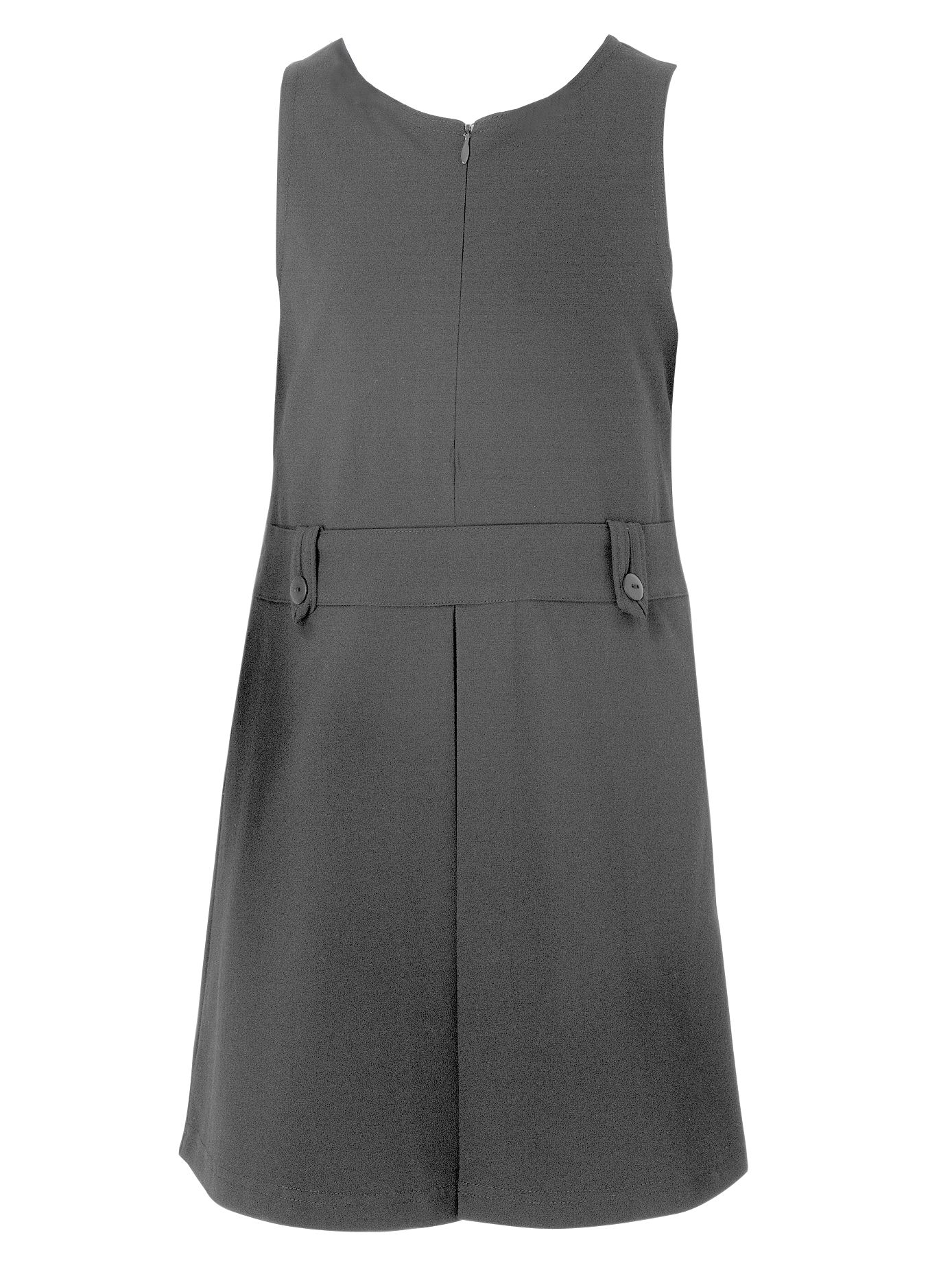 John Lewis Zip Front Tunic Grey Age 78 