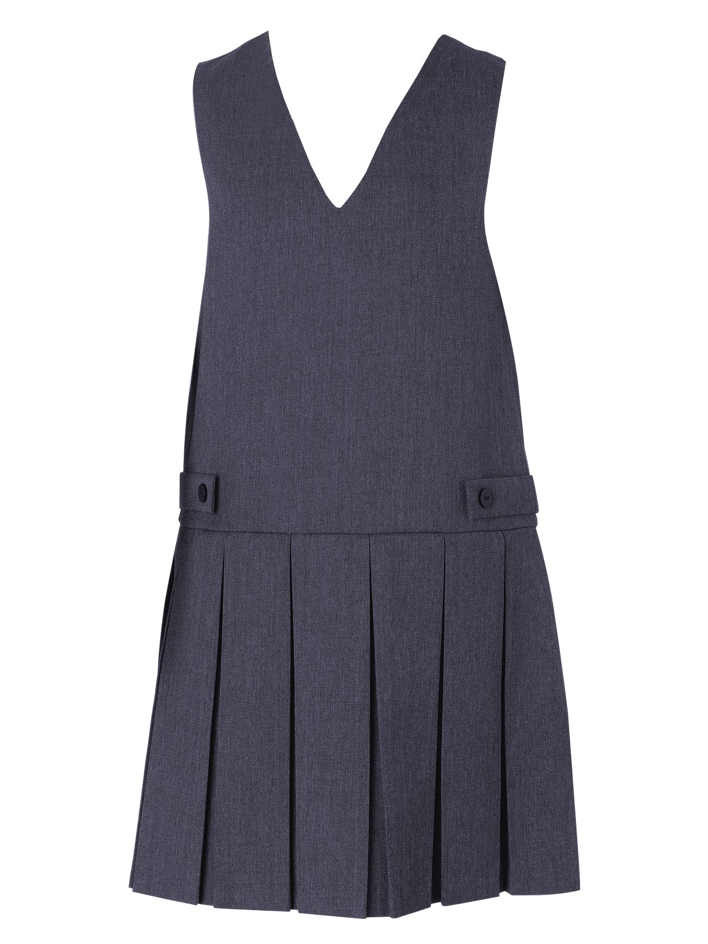 John Lewis Box Pleat Tunic, Navy, Age 4/5