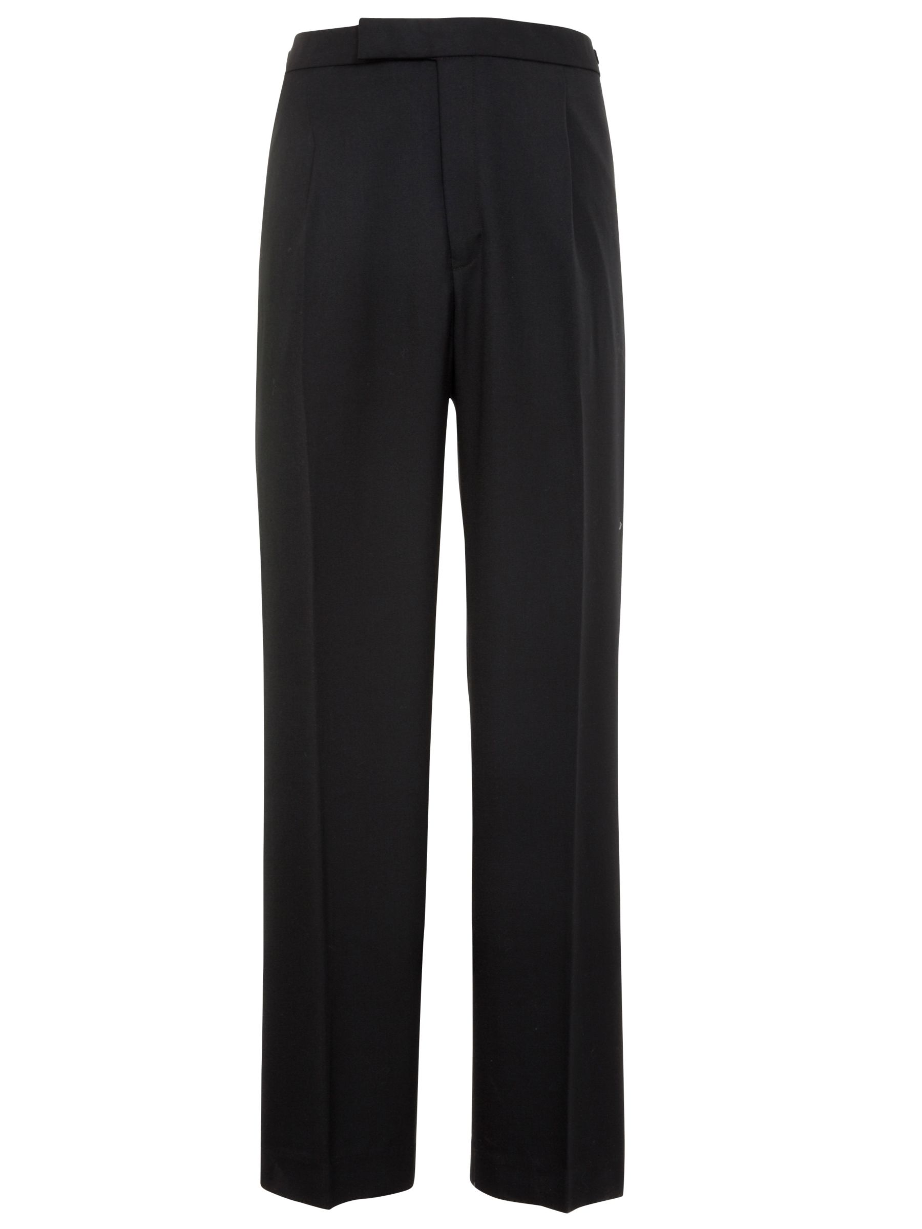 John Lewis Polywool College Trousers, Black, Age 8 Long