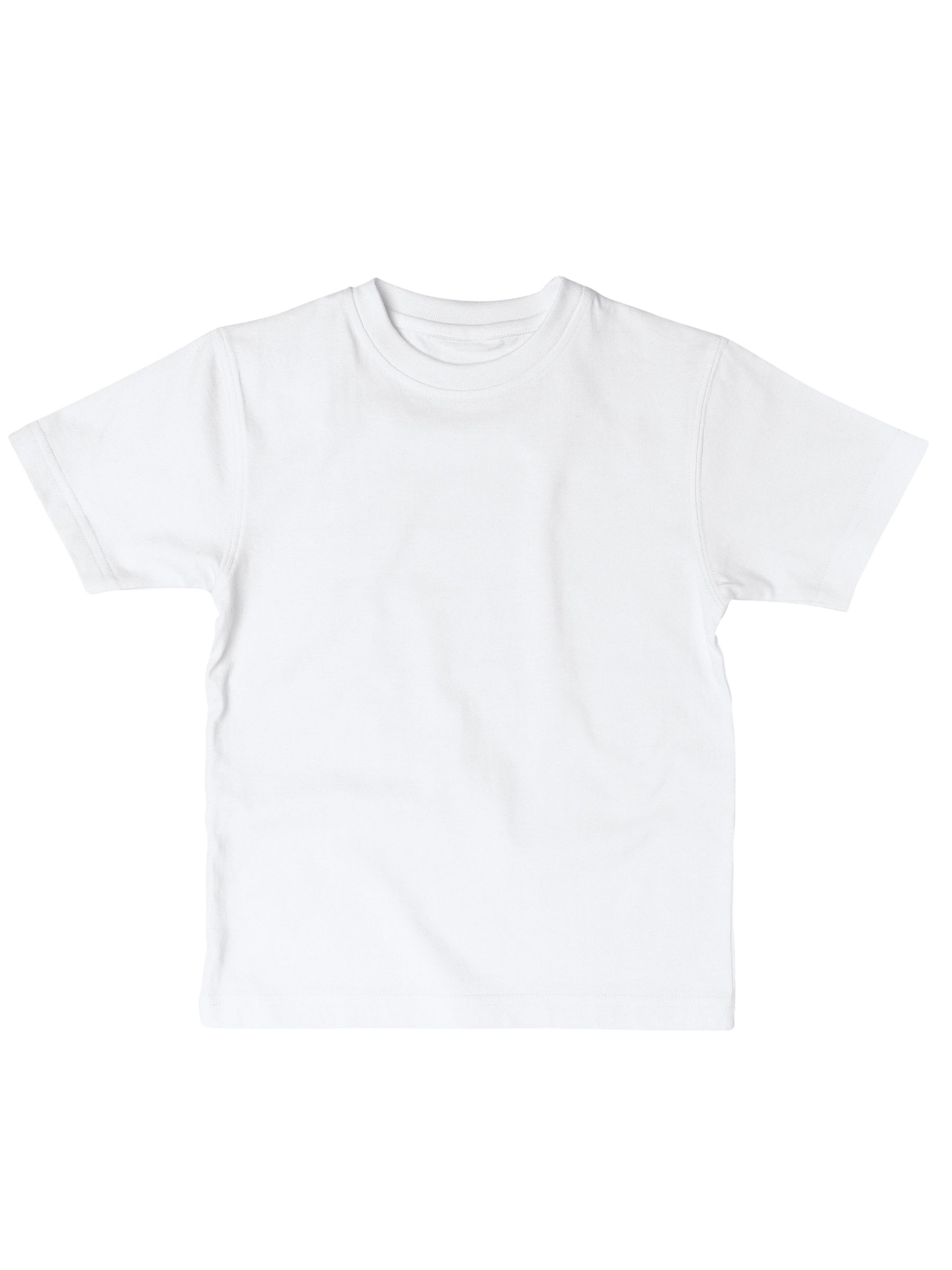 John Lewis Cotton T-Shirt, White, 3 Pack, Age 3 John Lewis Cotton T-Shirt, White, 3 Pack, Age 3