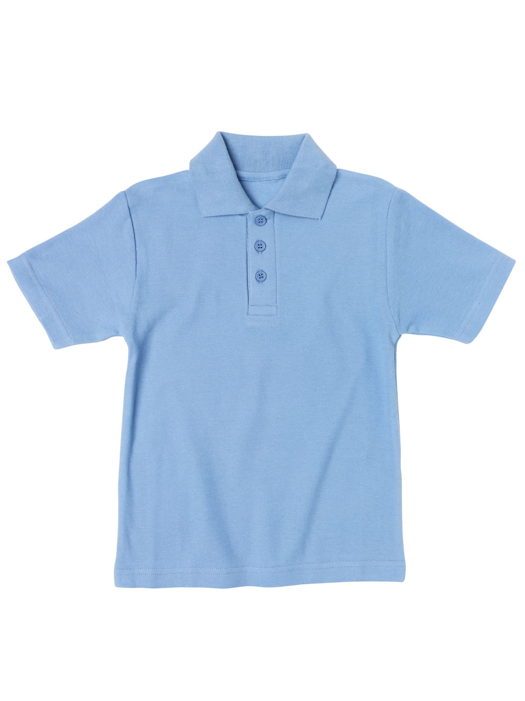 John Lewis Cotton Polo Shirt, Blue, Chest 42''