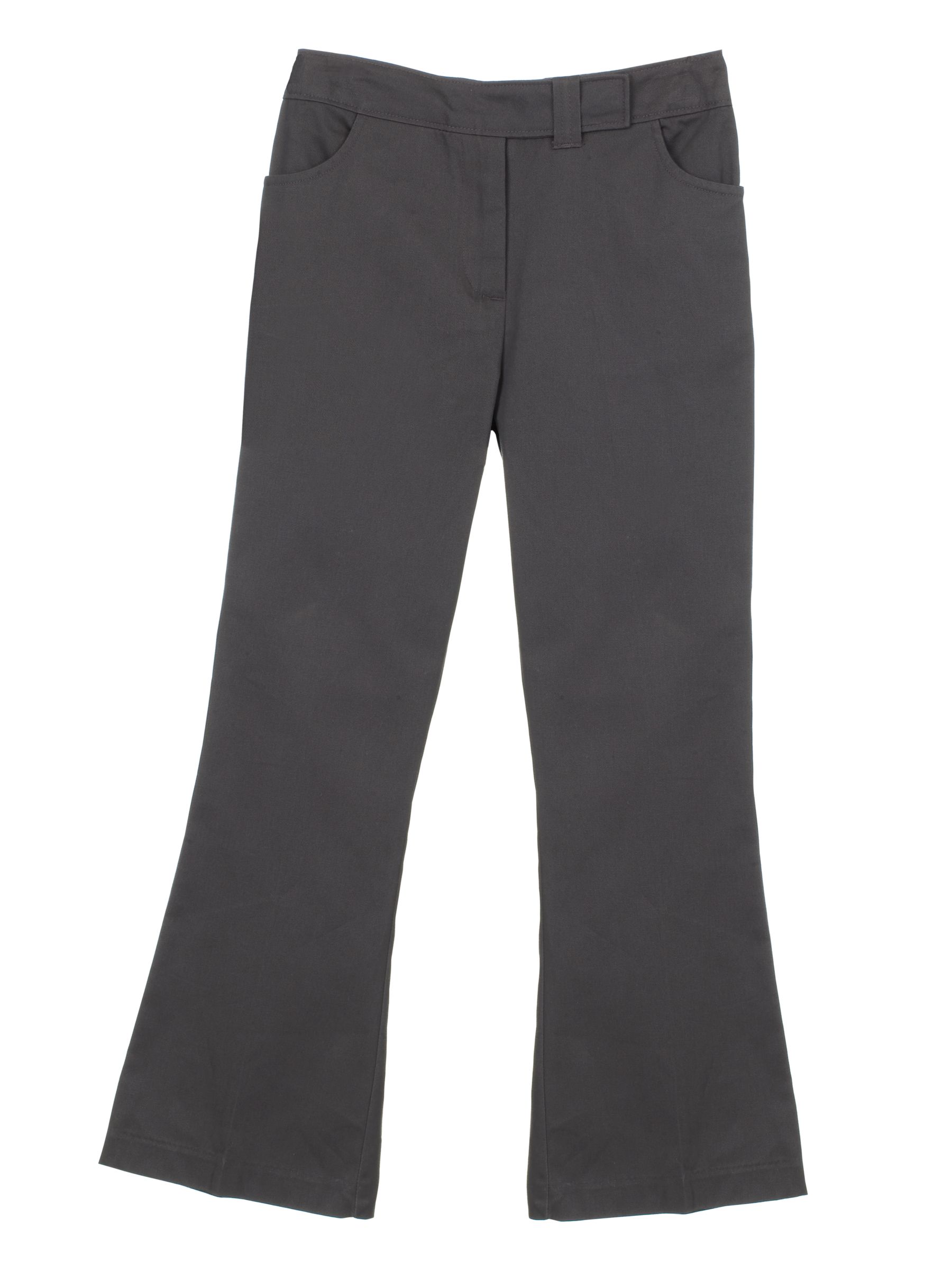 John Lewis Fairtrade Cotton Trousers, Grey, 13 Years