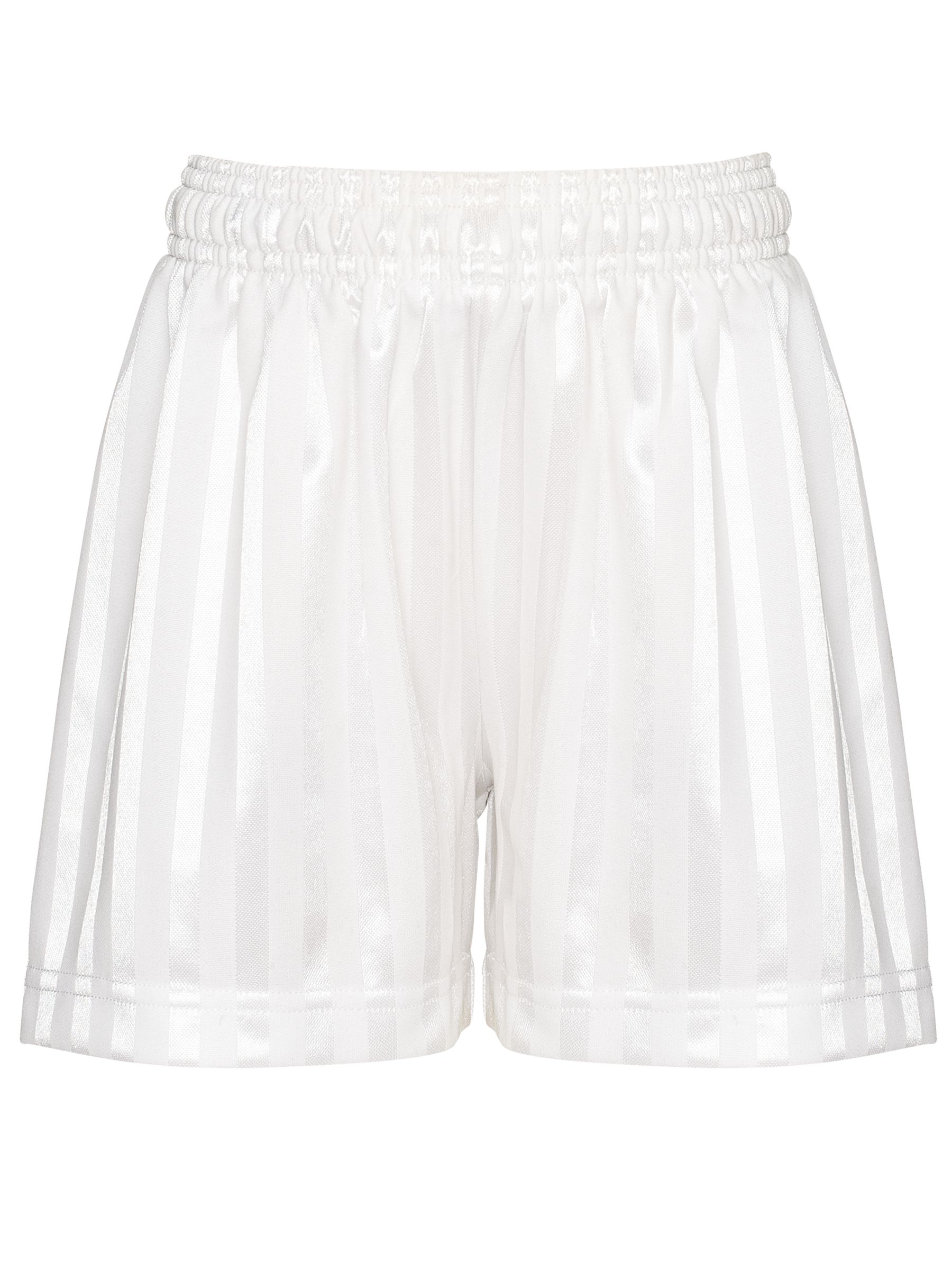 John Lewis Football Shorts, White, Waist 38''