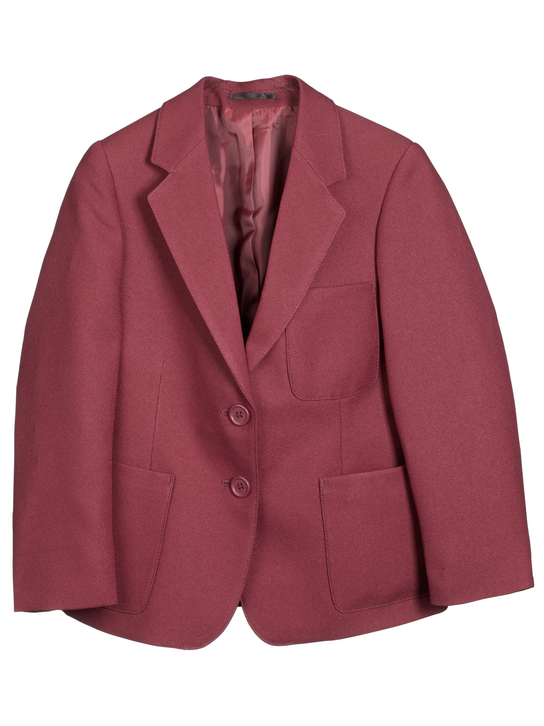 John Lewis Girl's Polyester Blazer, Maroon, Age 4-5
