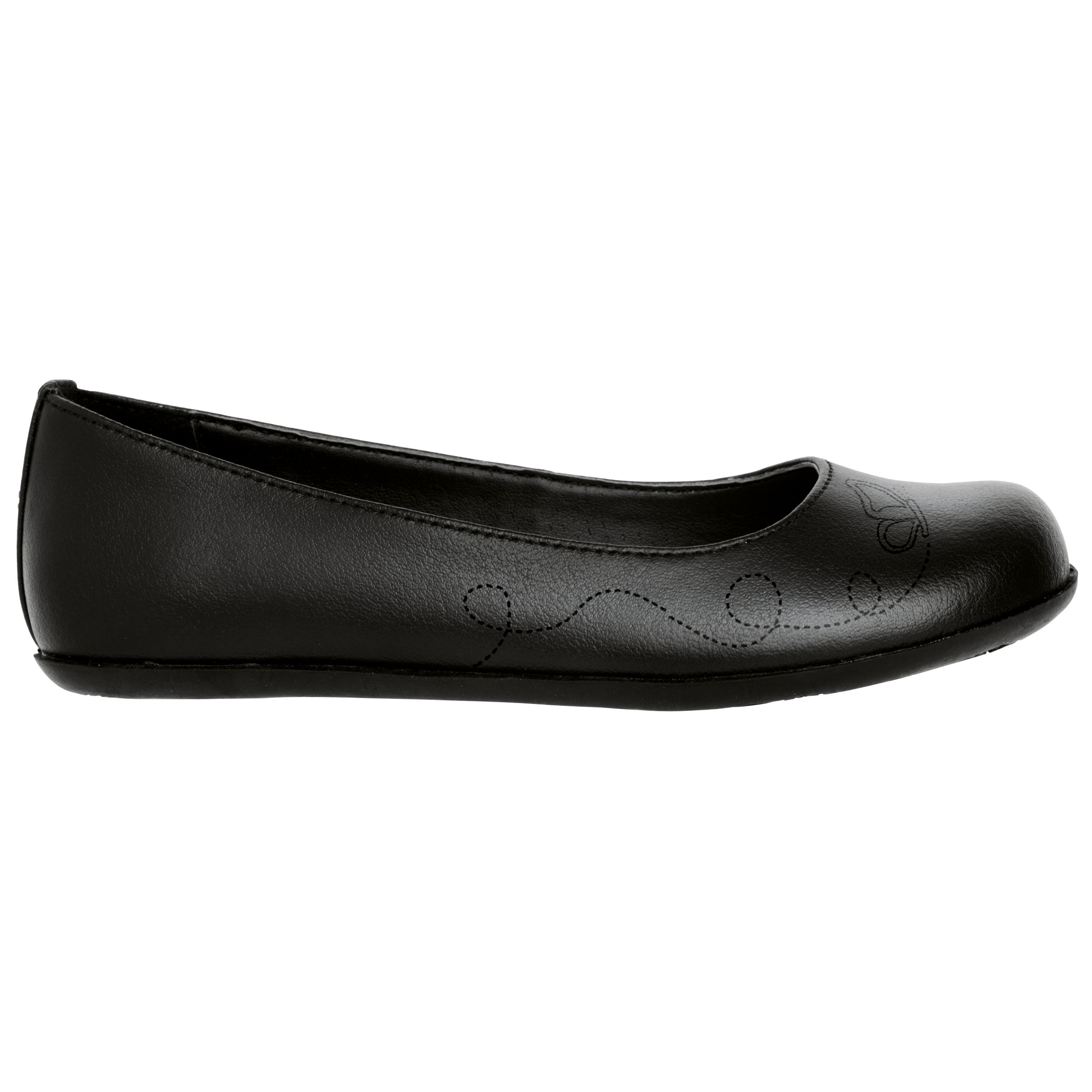 John Lewis Anna Butterfly Shoes, Black, Size 5