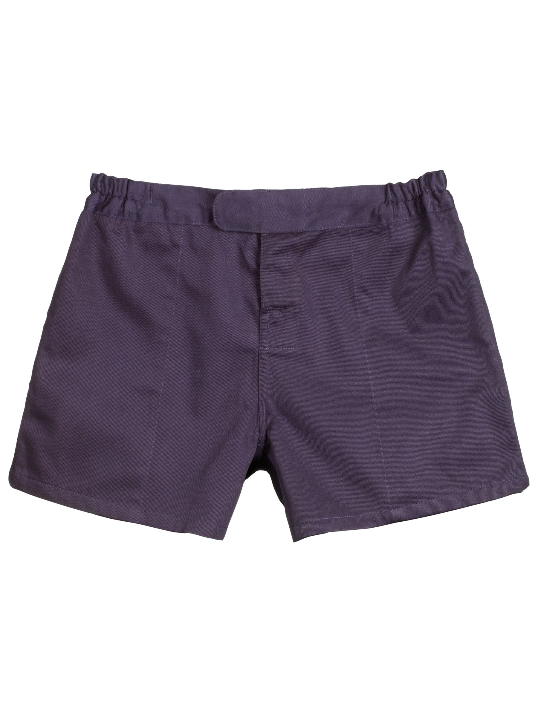 John Lewis Fly Front Rugby Shorts, Navy, Age 11-12