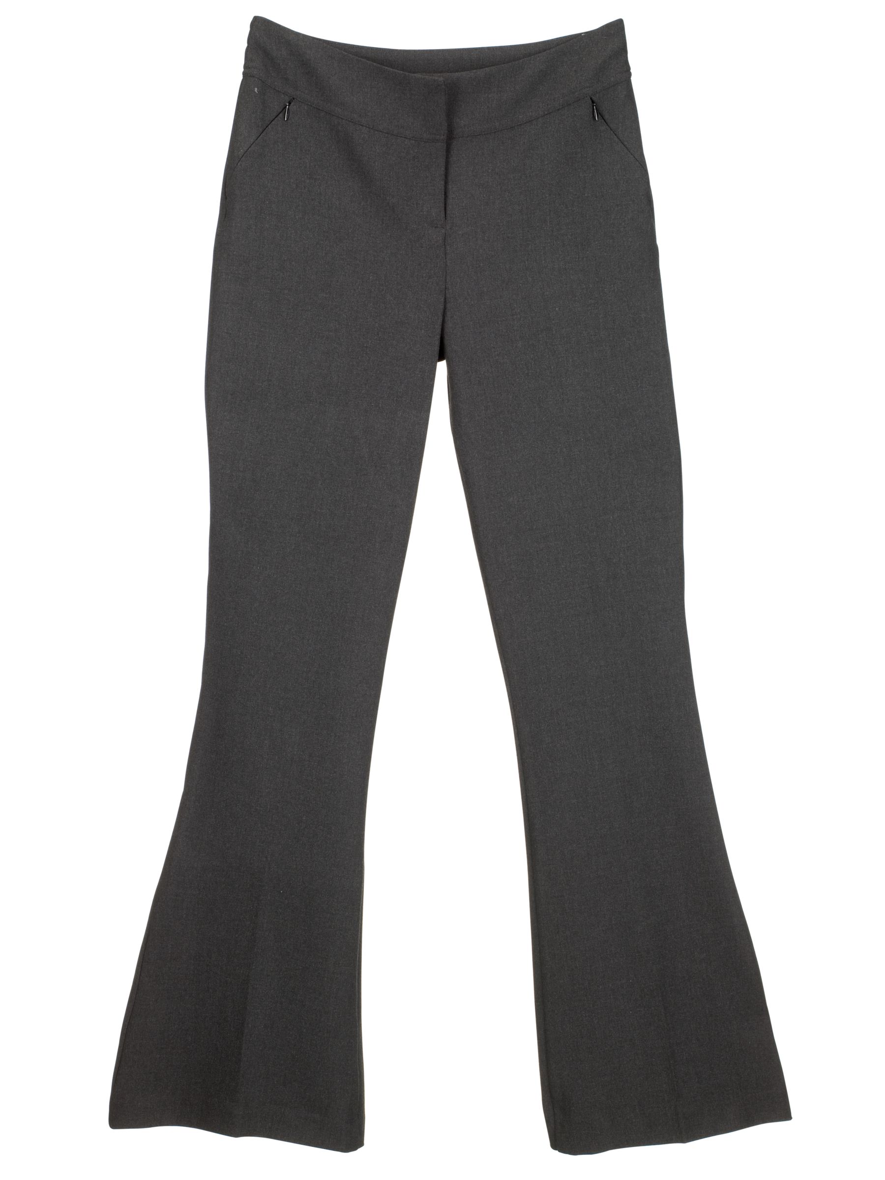 John Lewis Girls' Zip Trousers, Grey, Age 13