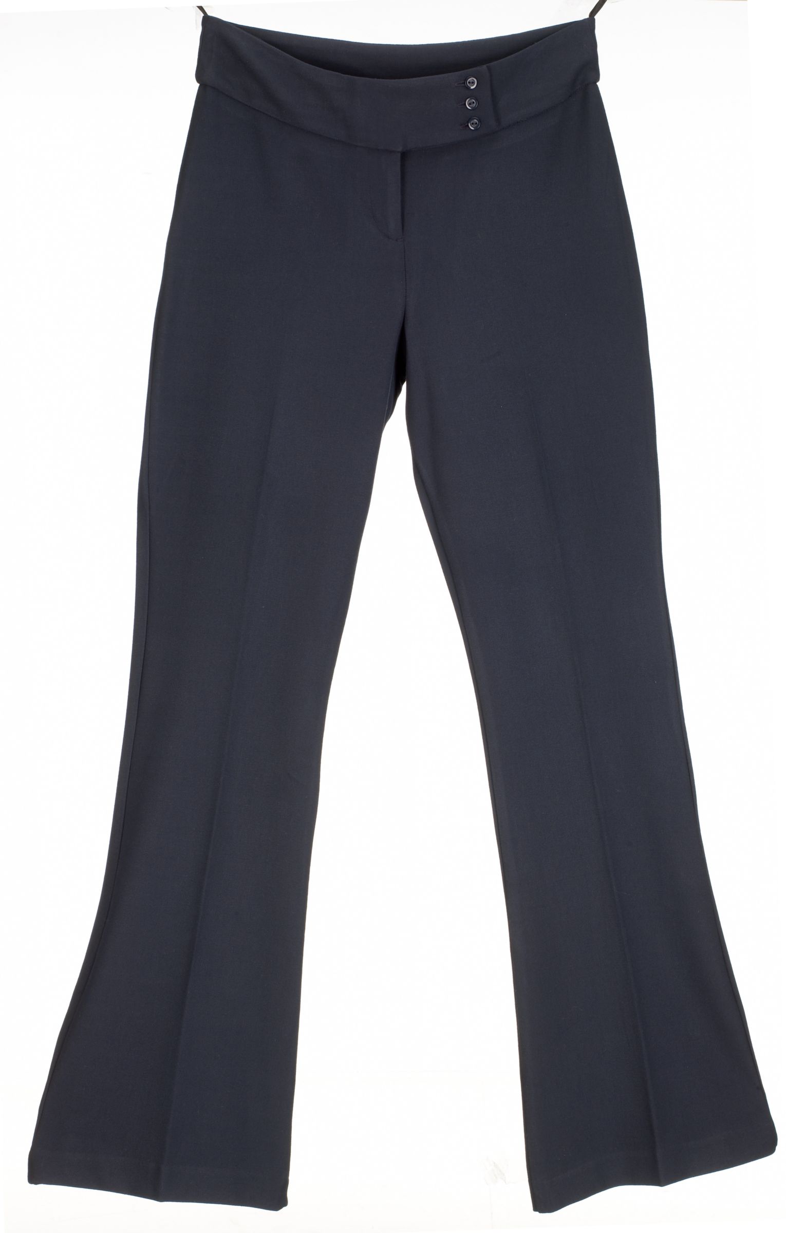 John Lewis Girl's Button Trousers, Navy, Age 7