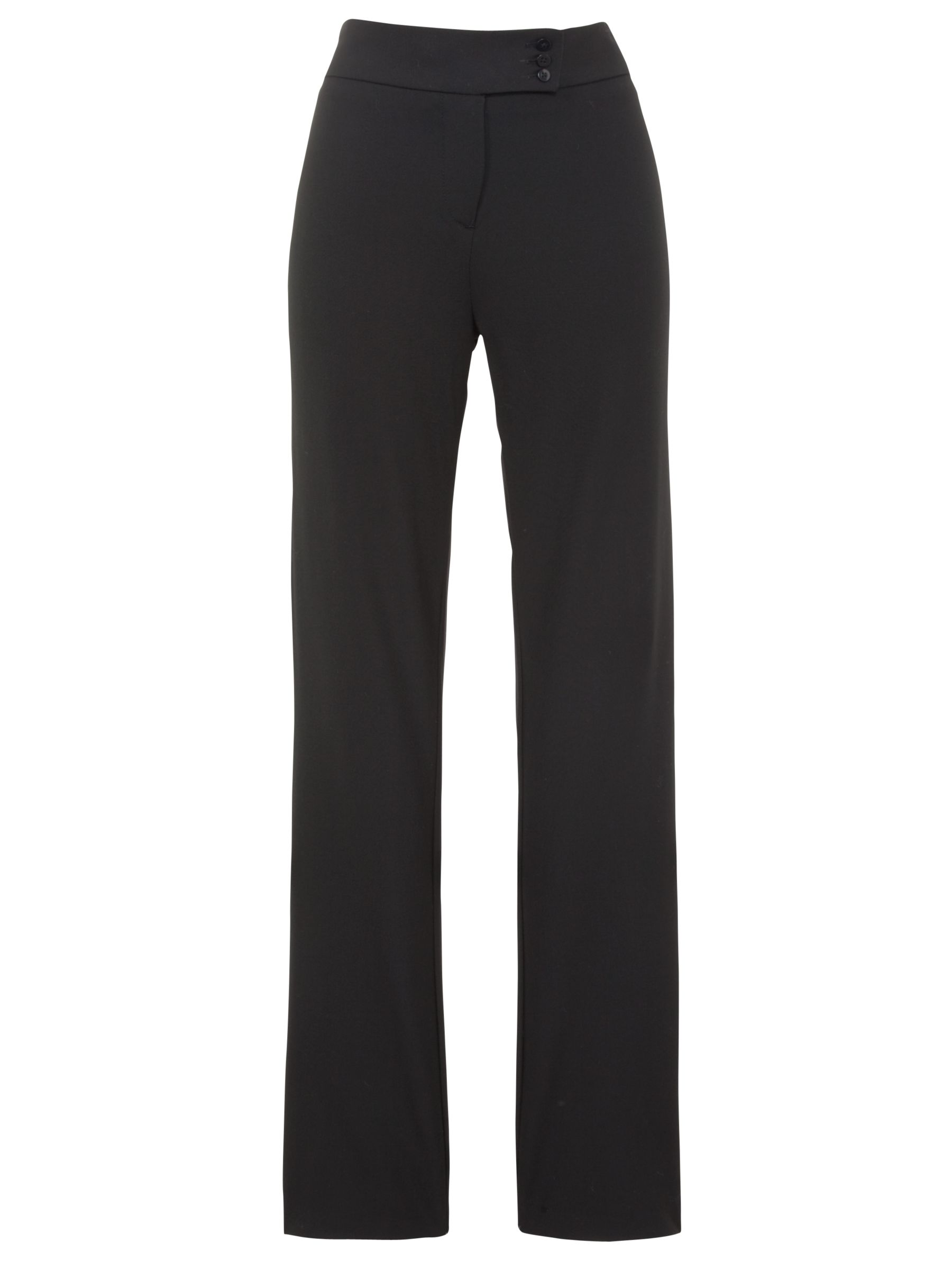 John Lewis Girl's Button Trousers, Black, Age 4
