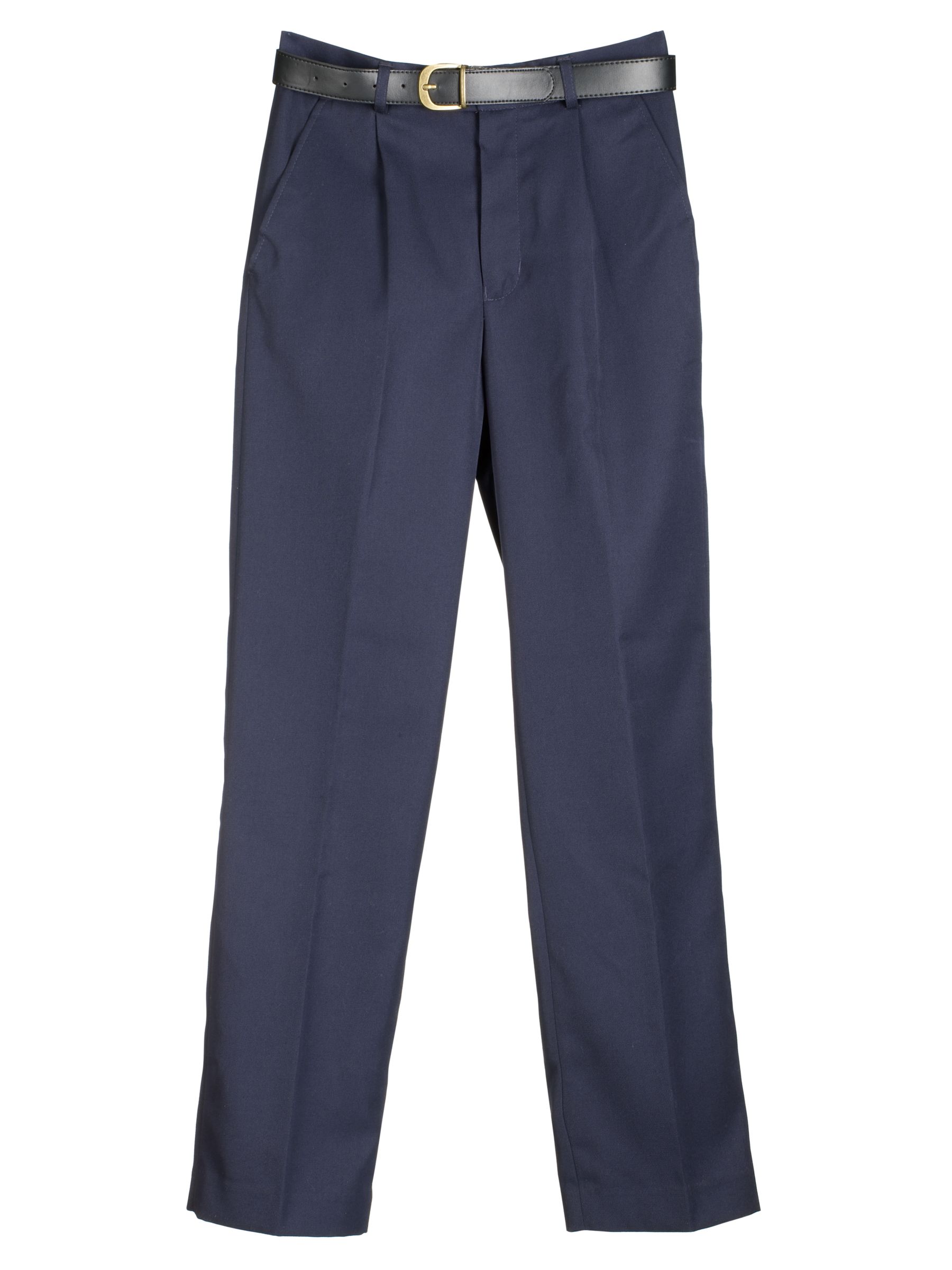 John Lewis Twill Weave Trousers, Navy, Size 32'', Long