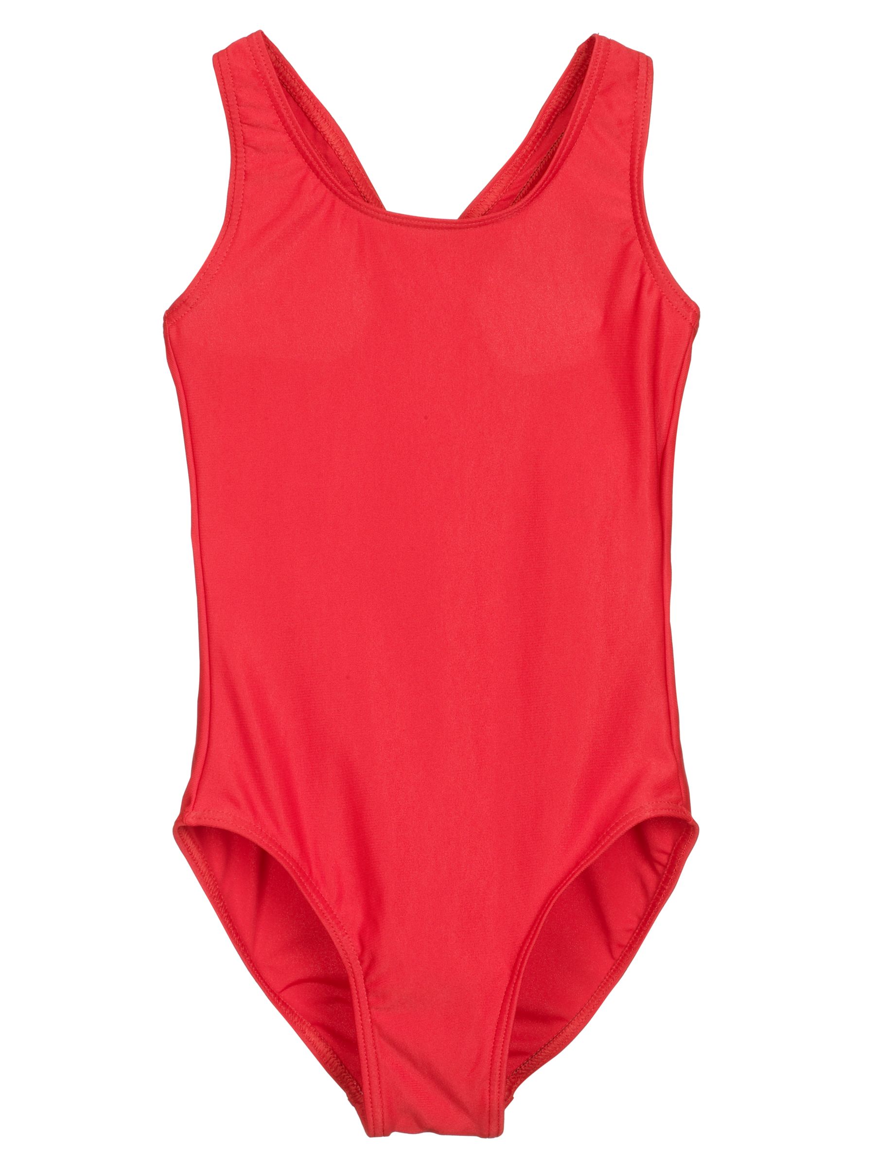 John Lewis Swimsuit, Red, 5-6 Years