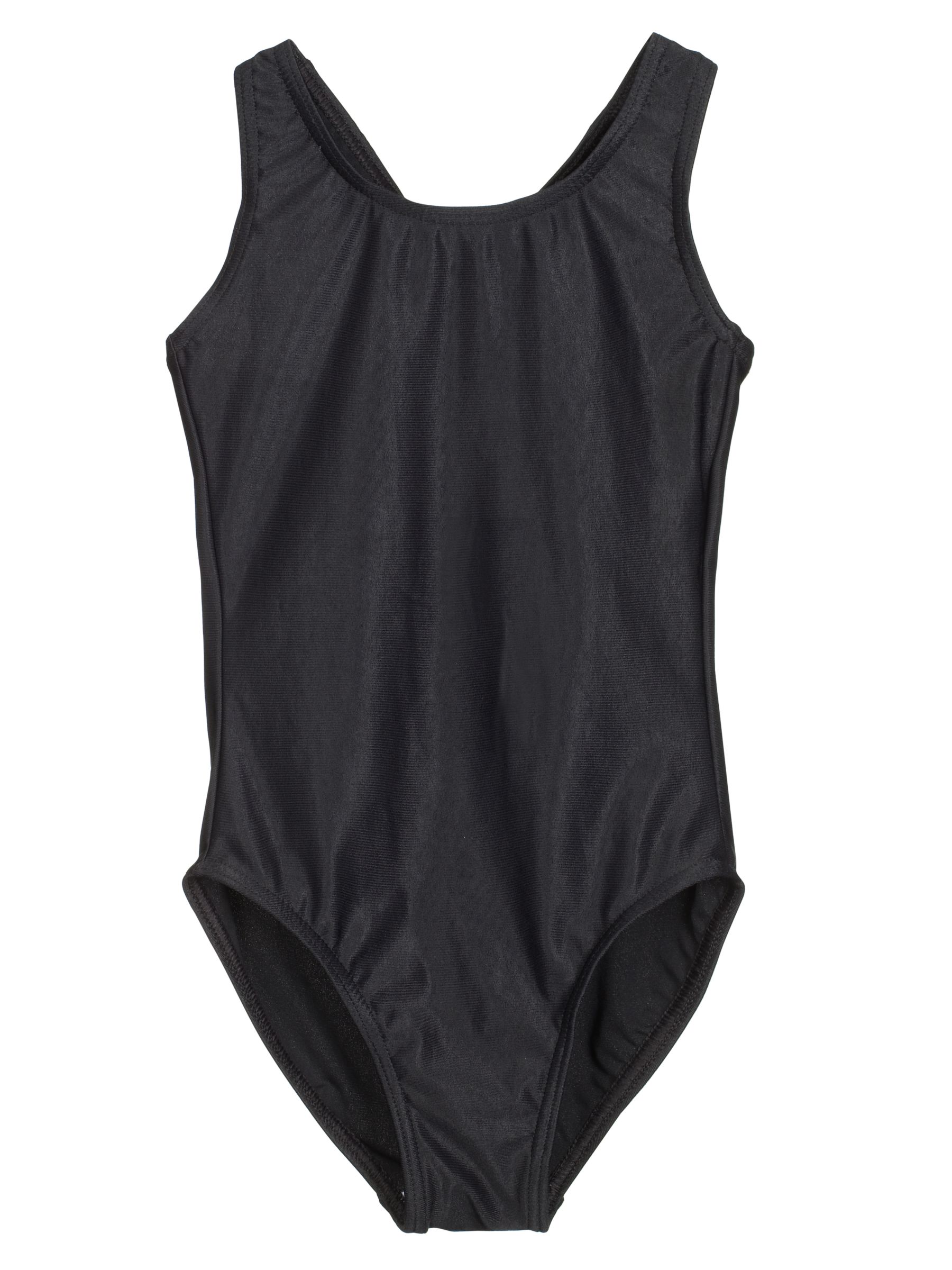 John Lewis Swimsuit, Black, 7-8 Years