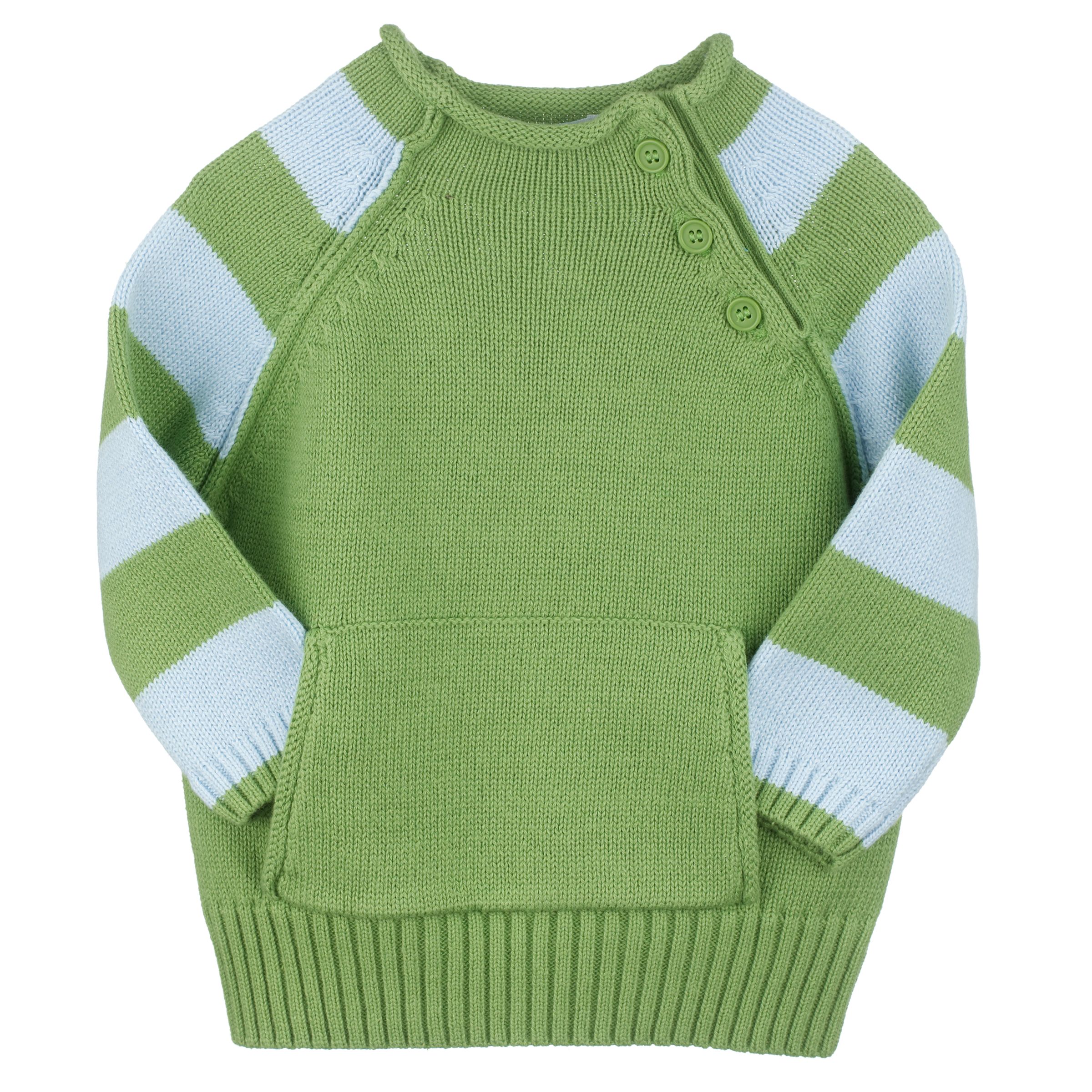 John Lewis Stripe Jumper GreenBlue 23 Years