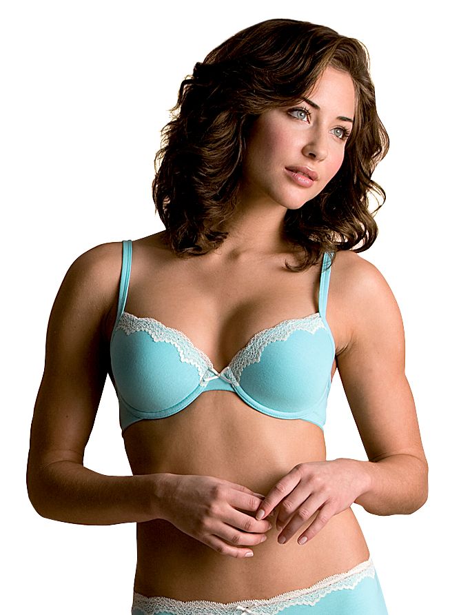John Lewis Catrin Underwired Padded Bra, Blue, Size 32B