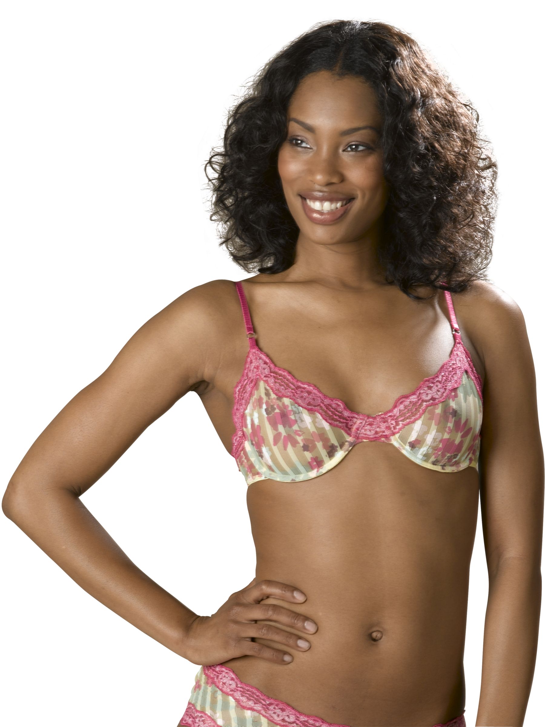 Elle Macpherson Intimates Daffodil Print Contour Bra Multi Size 36DD