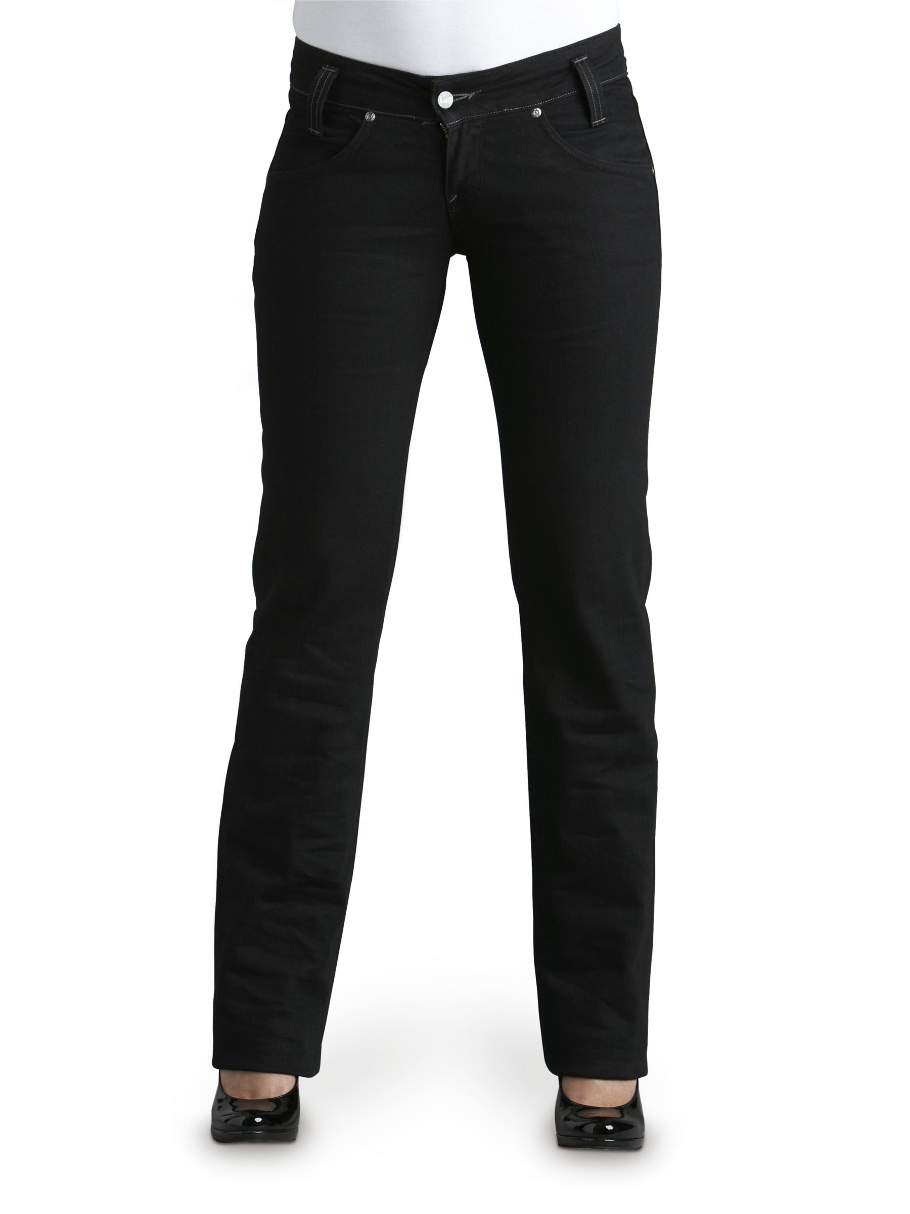 Lee Leola Straight Leg Jeans, Black, Waist 32''