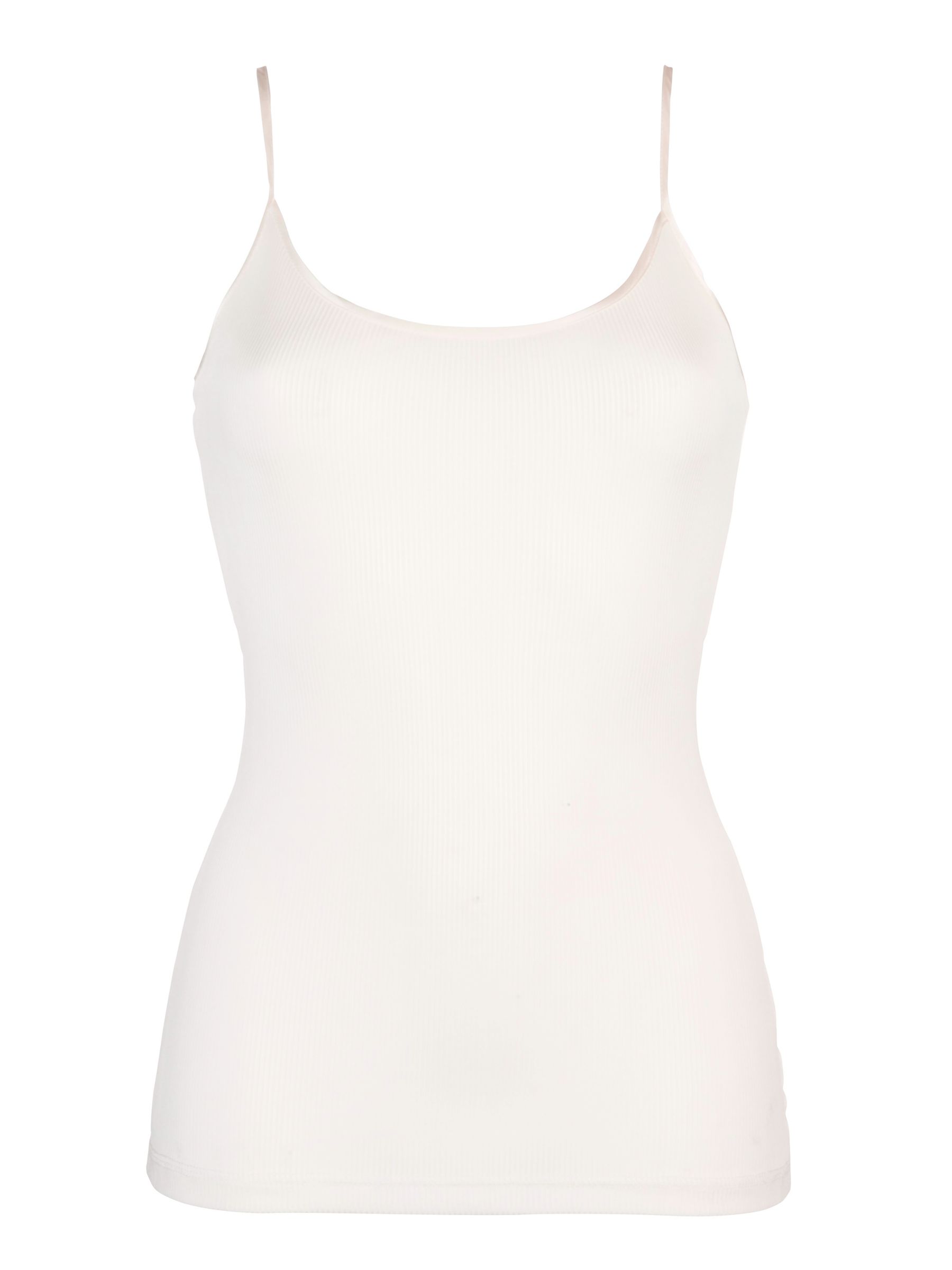 John Lewis Silk Thermal Vest, Ivory, S/M