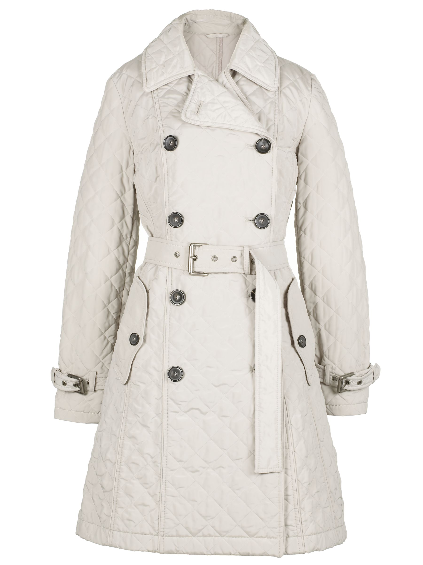 Weekend by MaxMara Quilted Mac, Stone, Size 16