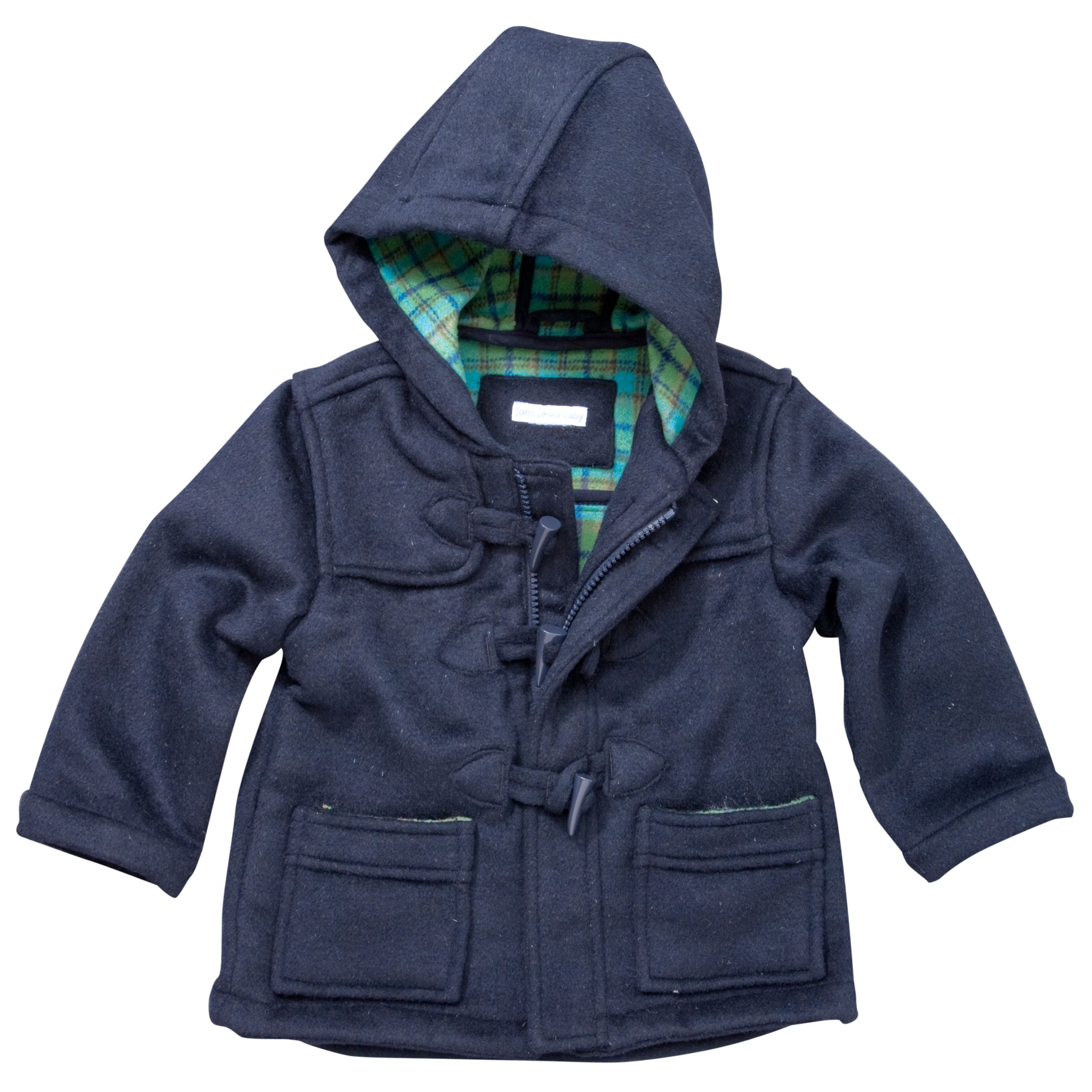 John Lewis Wool Duffel Coat Navy 36 Months