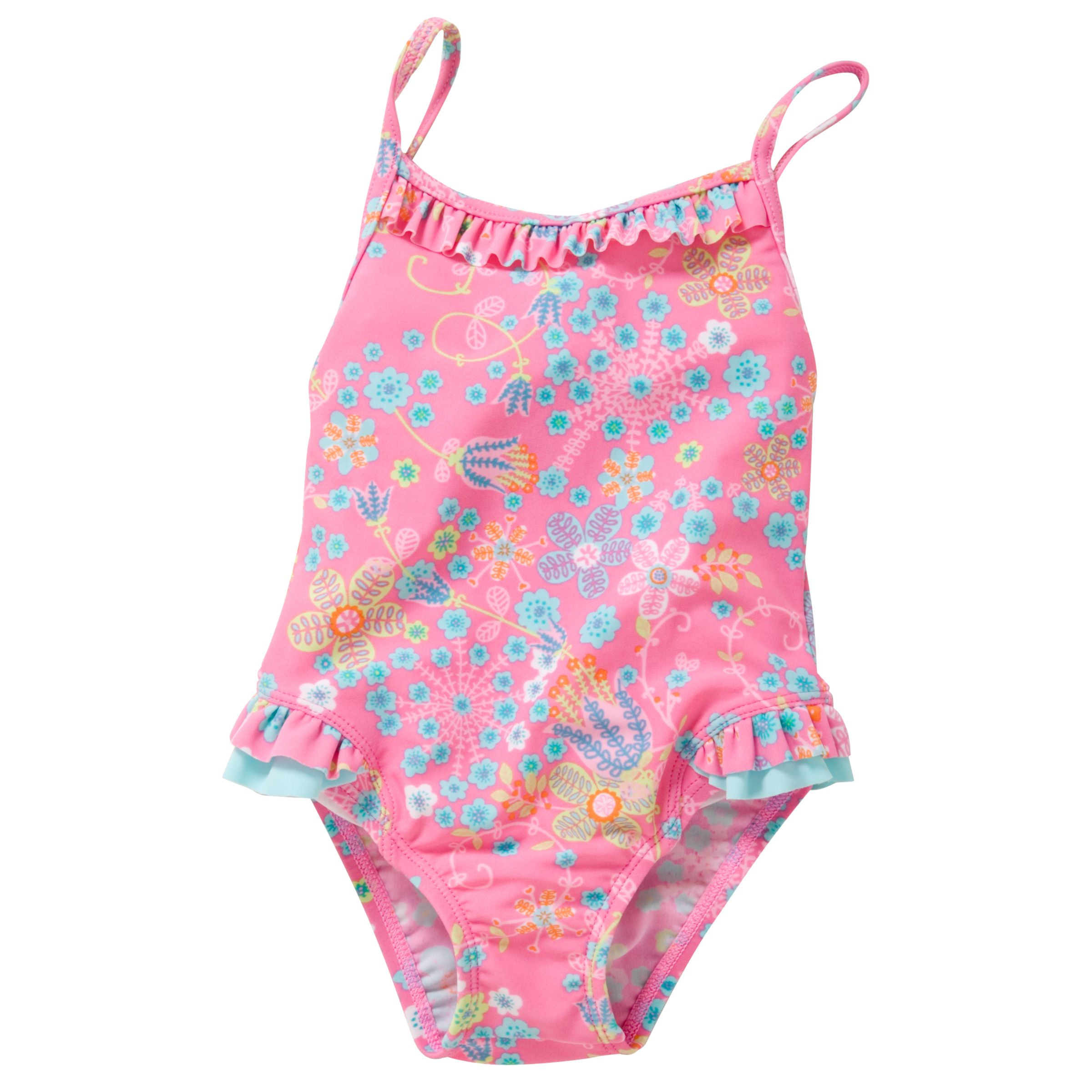 John Lewis Baby Floral Swimsuit Pink 1218 Months