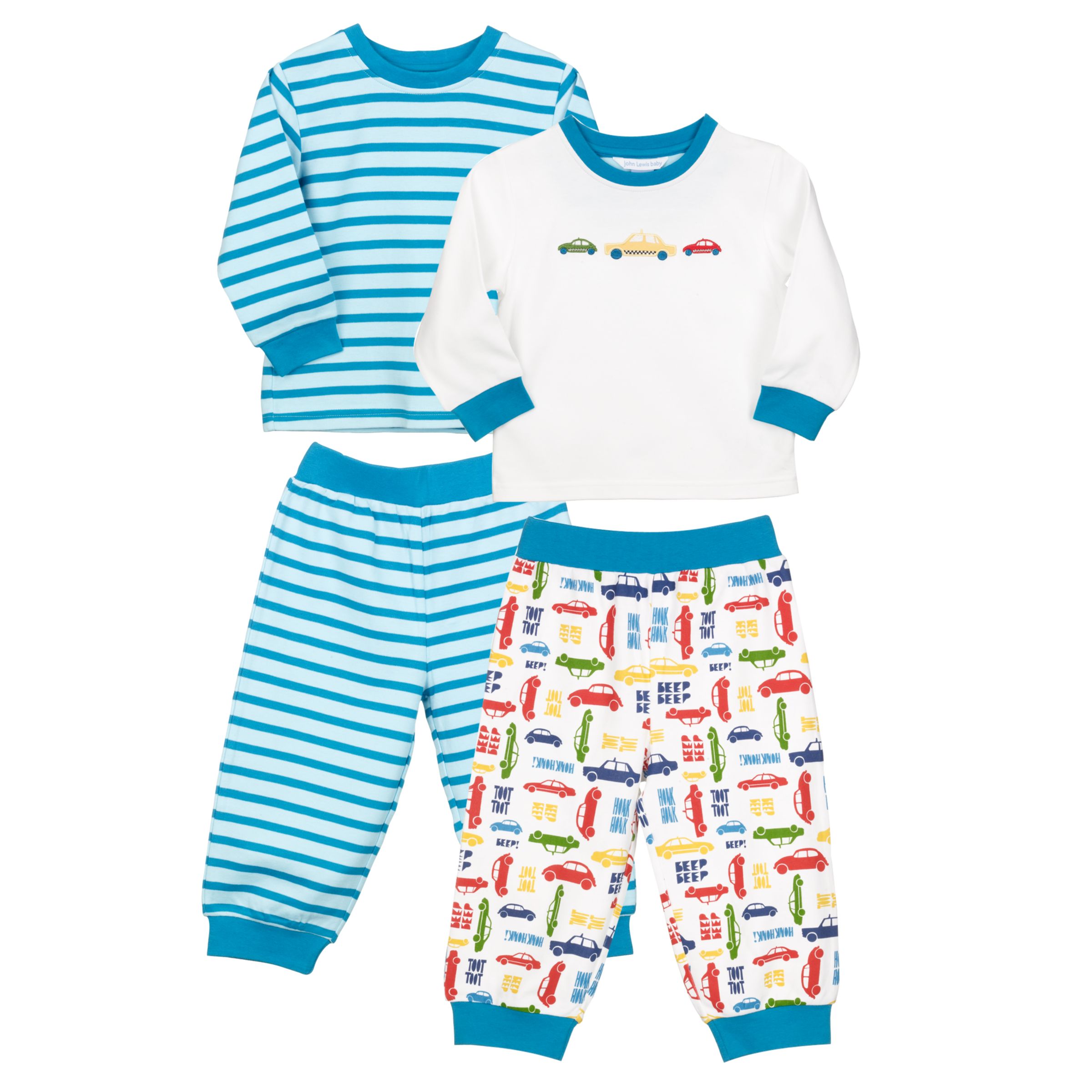 John Lewis Taxi Pyjamas Pack of 2 Multicoloured 23 Years