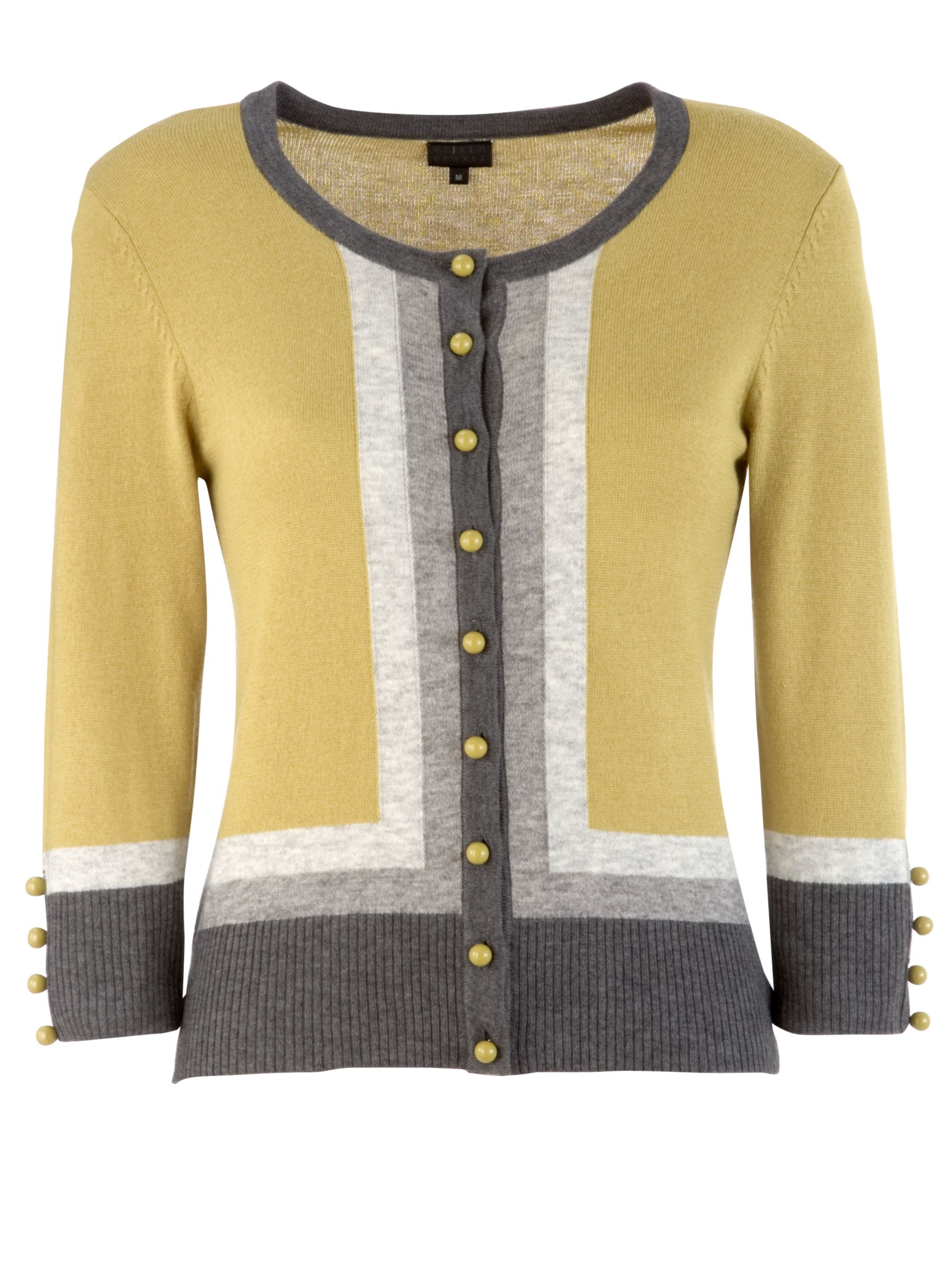 JL Striped Intarsia Cardigan, Multicoloured, Small
