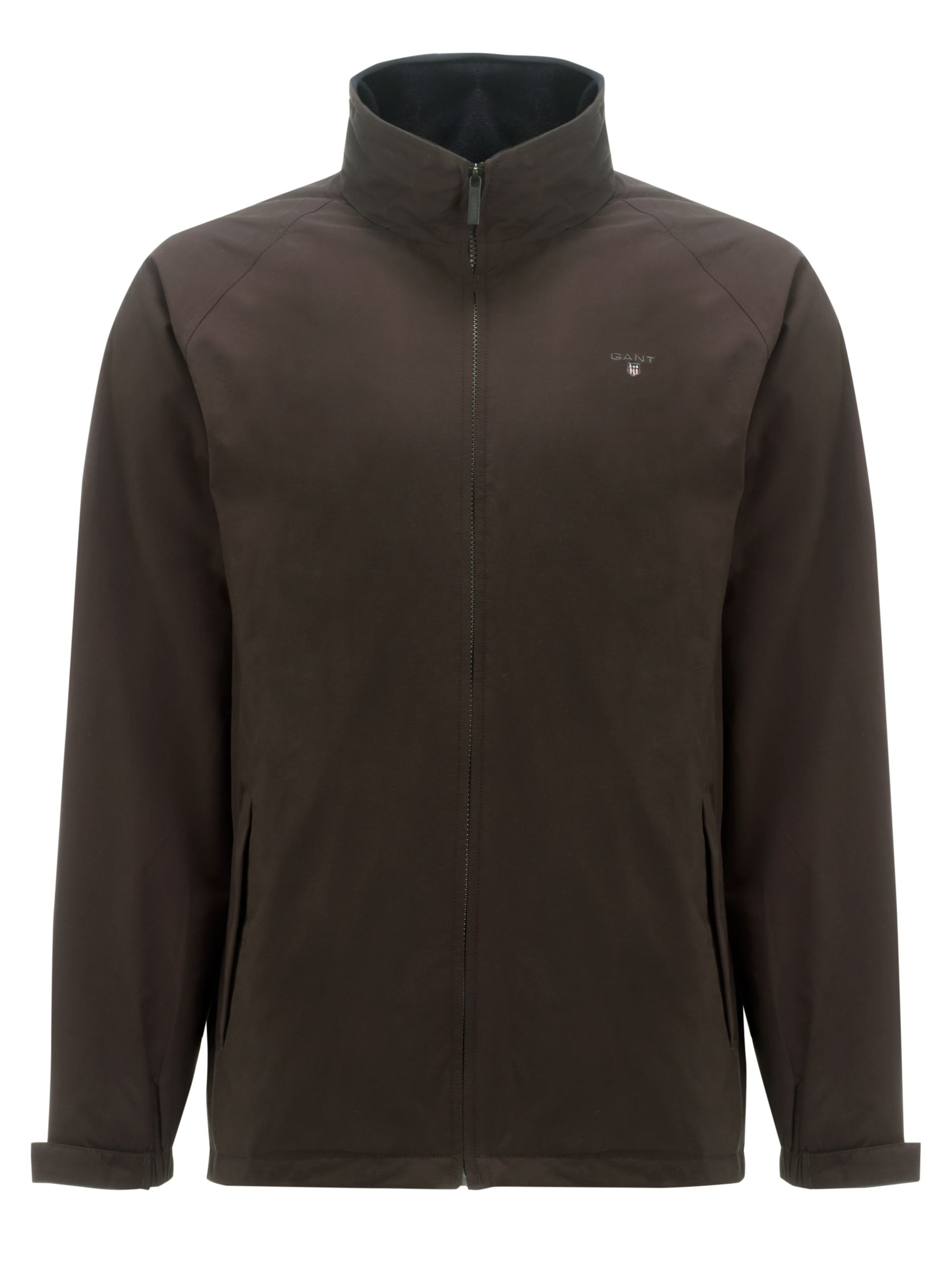 Gant Mid-Length Jacket, Chocolate at John Lewis