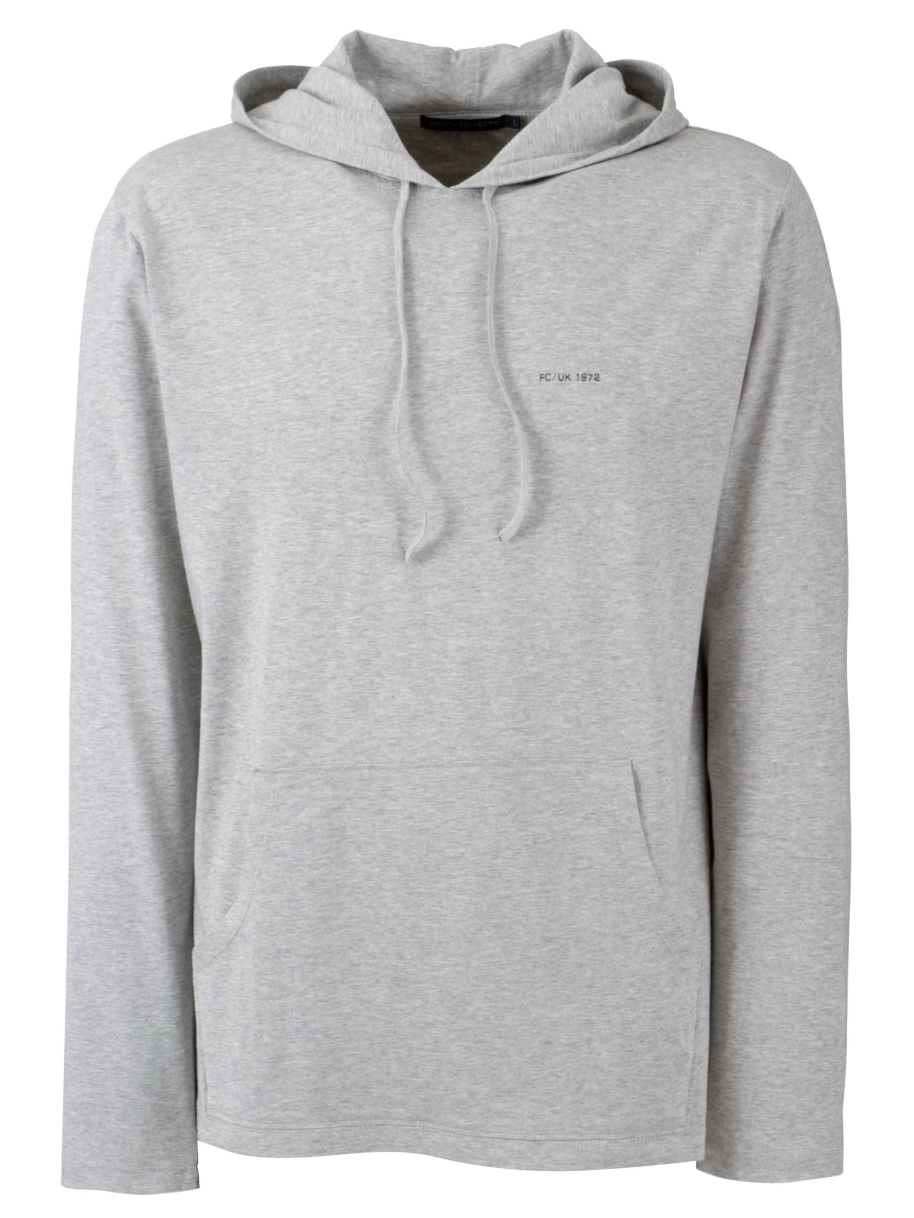 French Connection Jersey Hoodie, Grey, Large