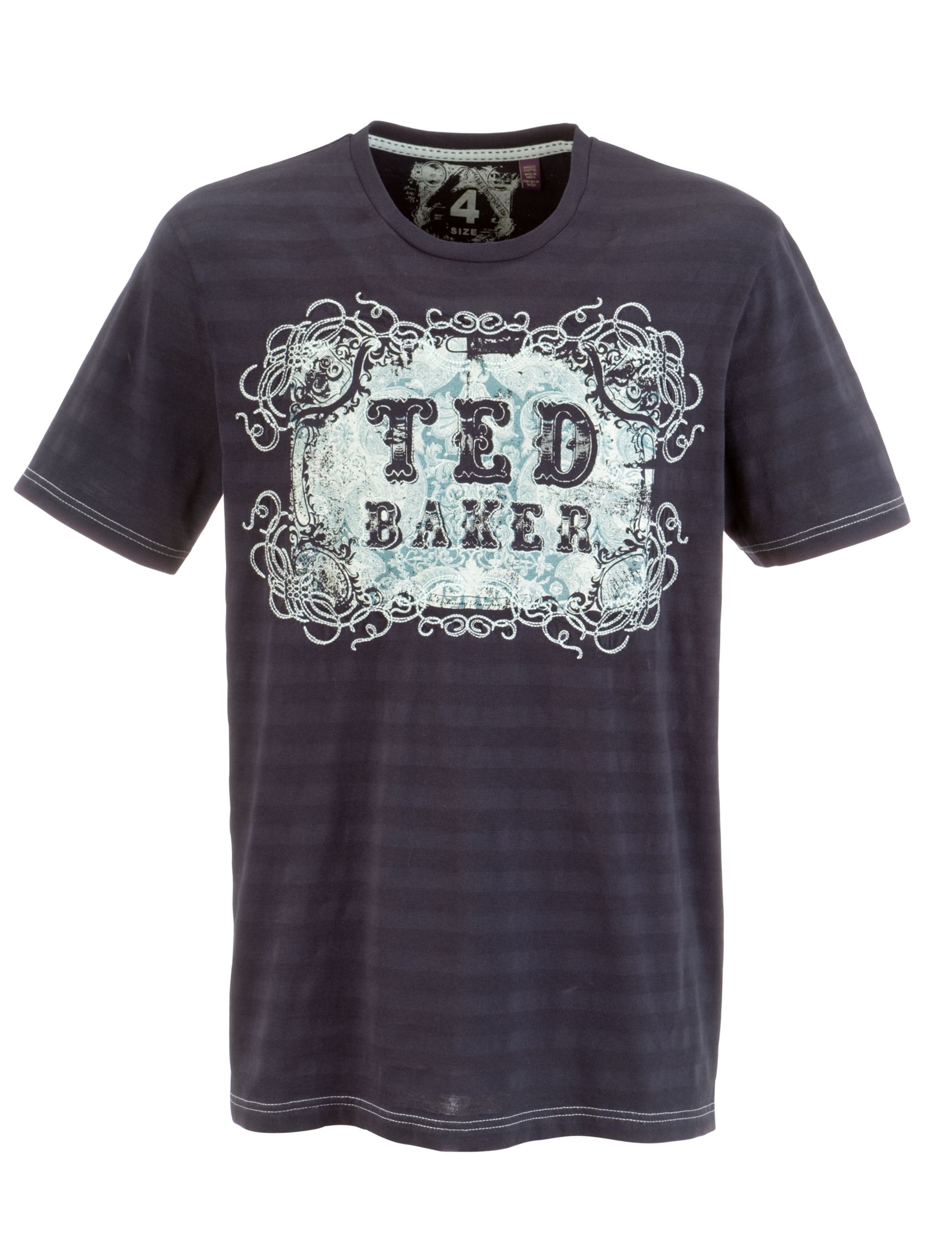 Ted Baker Marlone Logo T-Shirt, Navy, Extra Large